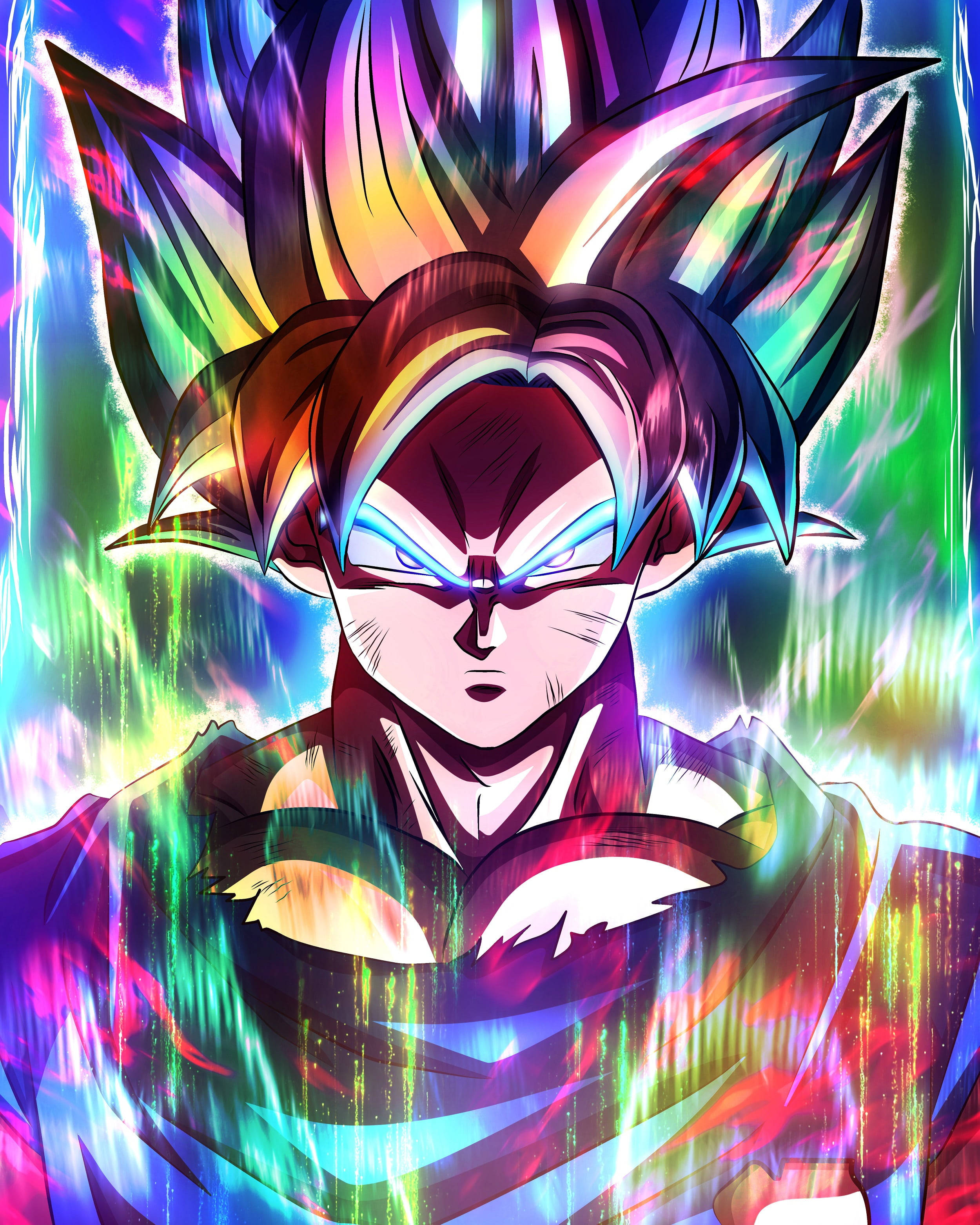 Супер Саян 1 Гоку DBZ 4K Шпалери