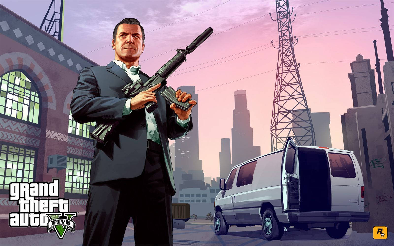 1080p GTA 5 Майкл Де Санта Шпалери