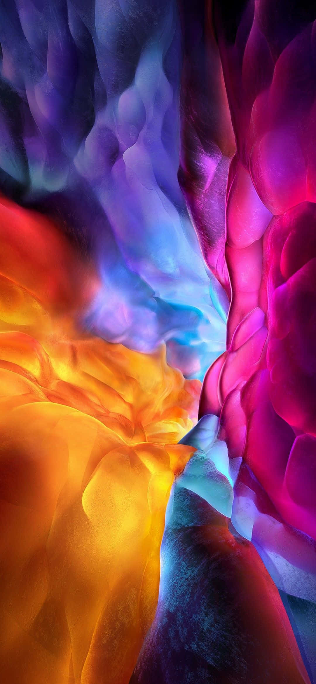 1080x2340 4K Цветное абстрактное облако Шпалери