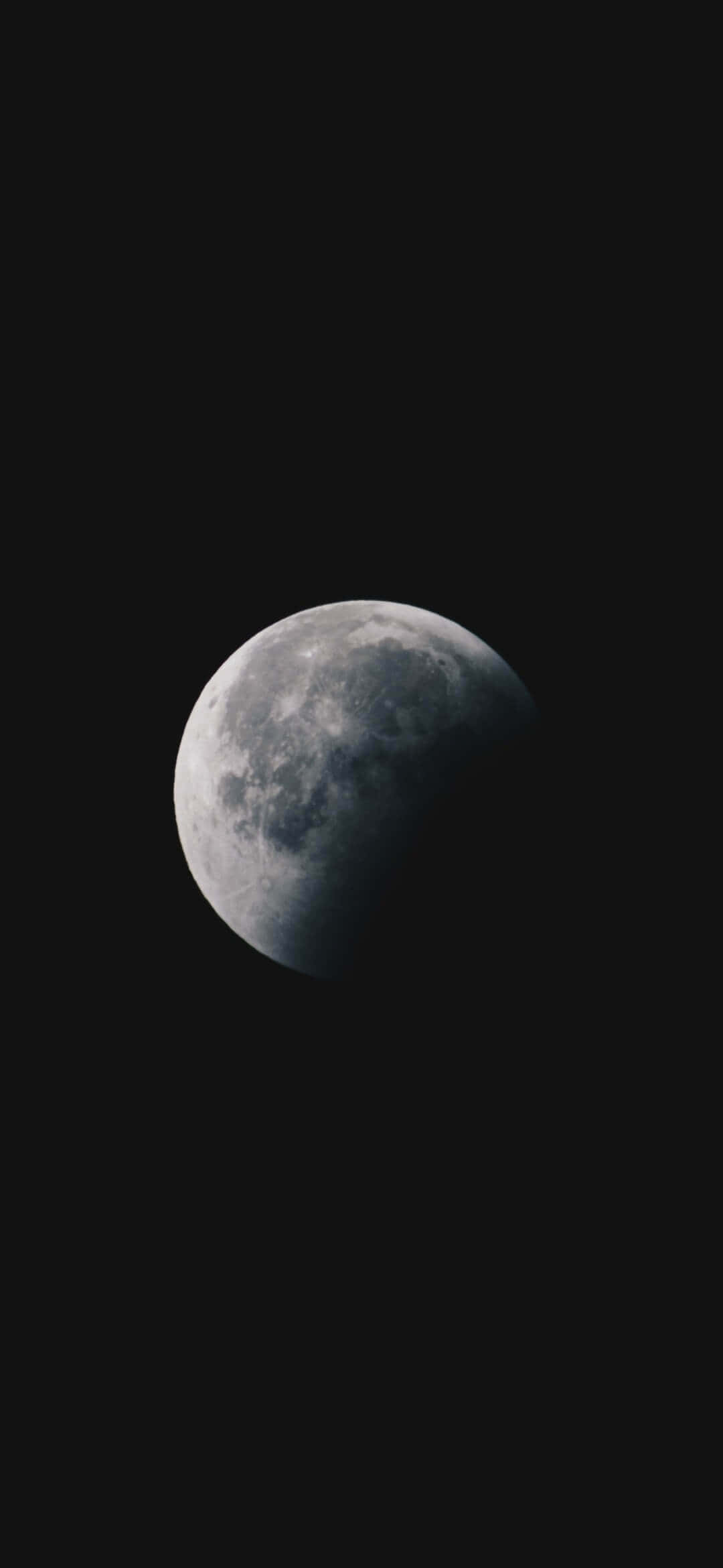 1080x2340 4K Луна темная галактика цифровое искусство Шпалери