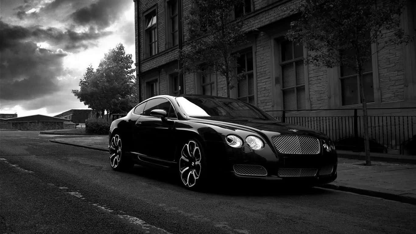 1366x768 Bentley фон чорно-біле фото Bentley Continental GT Шпалери
