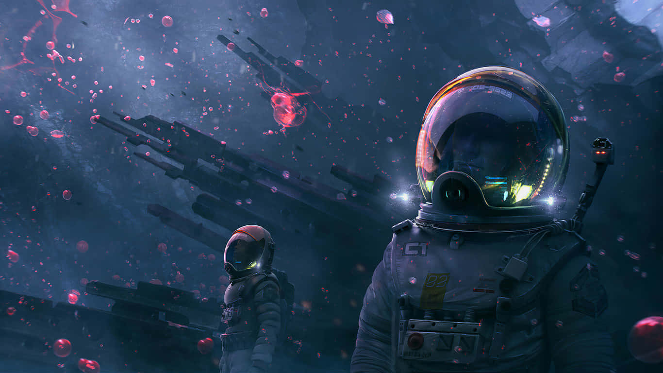 1366x768 HD Desktop — Космос гіф Шпалери
