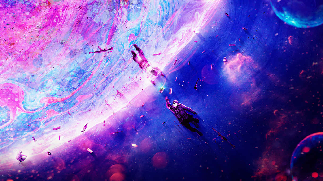 1366x768 HD Робочий стіл — Космос гіф Шпалери