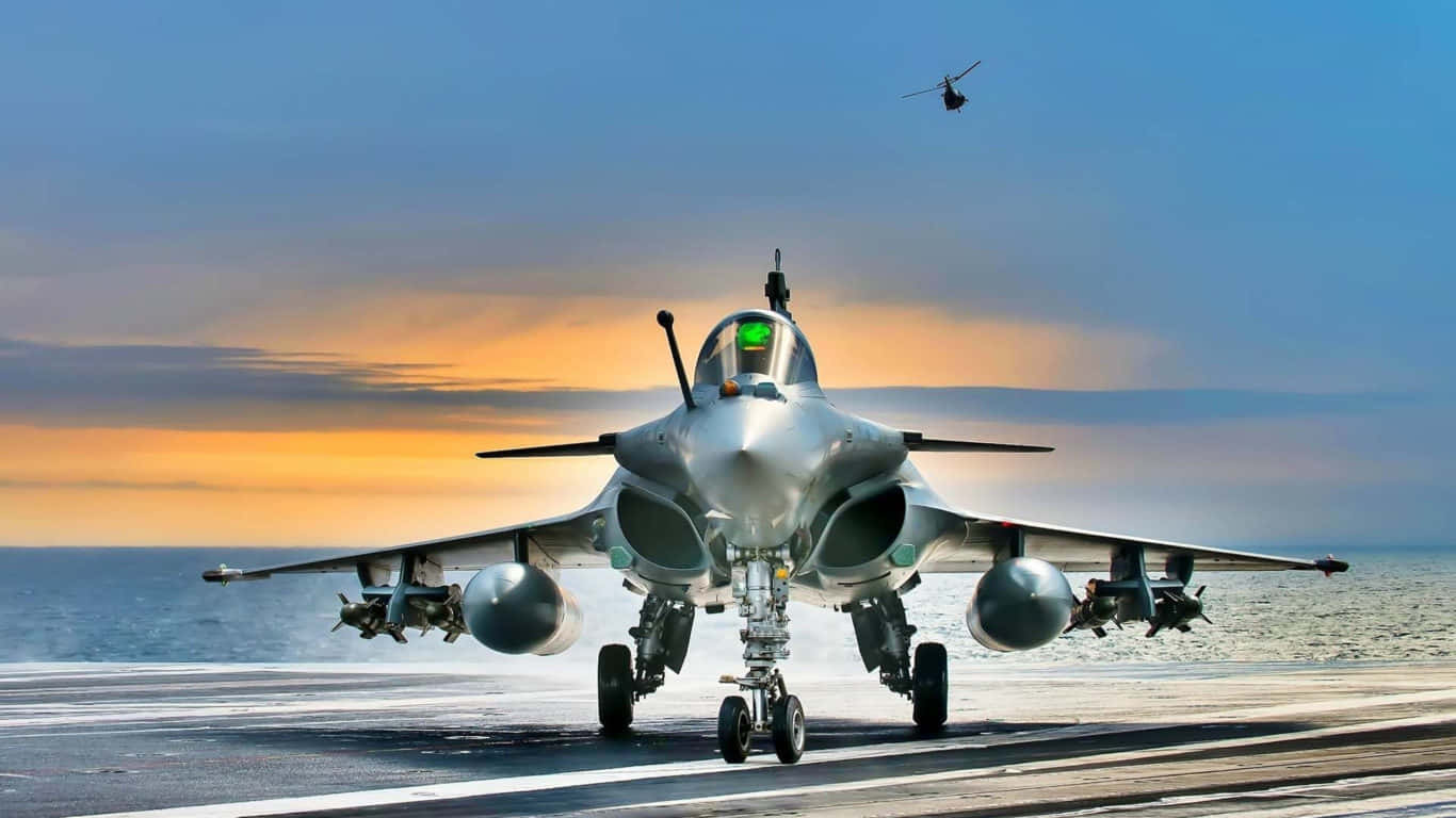 1366x768 Фон Jumbo Jets с Dassault Rafale Шпалери