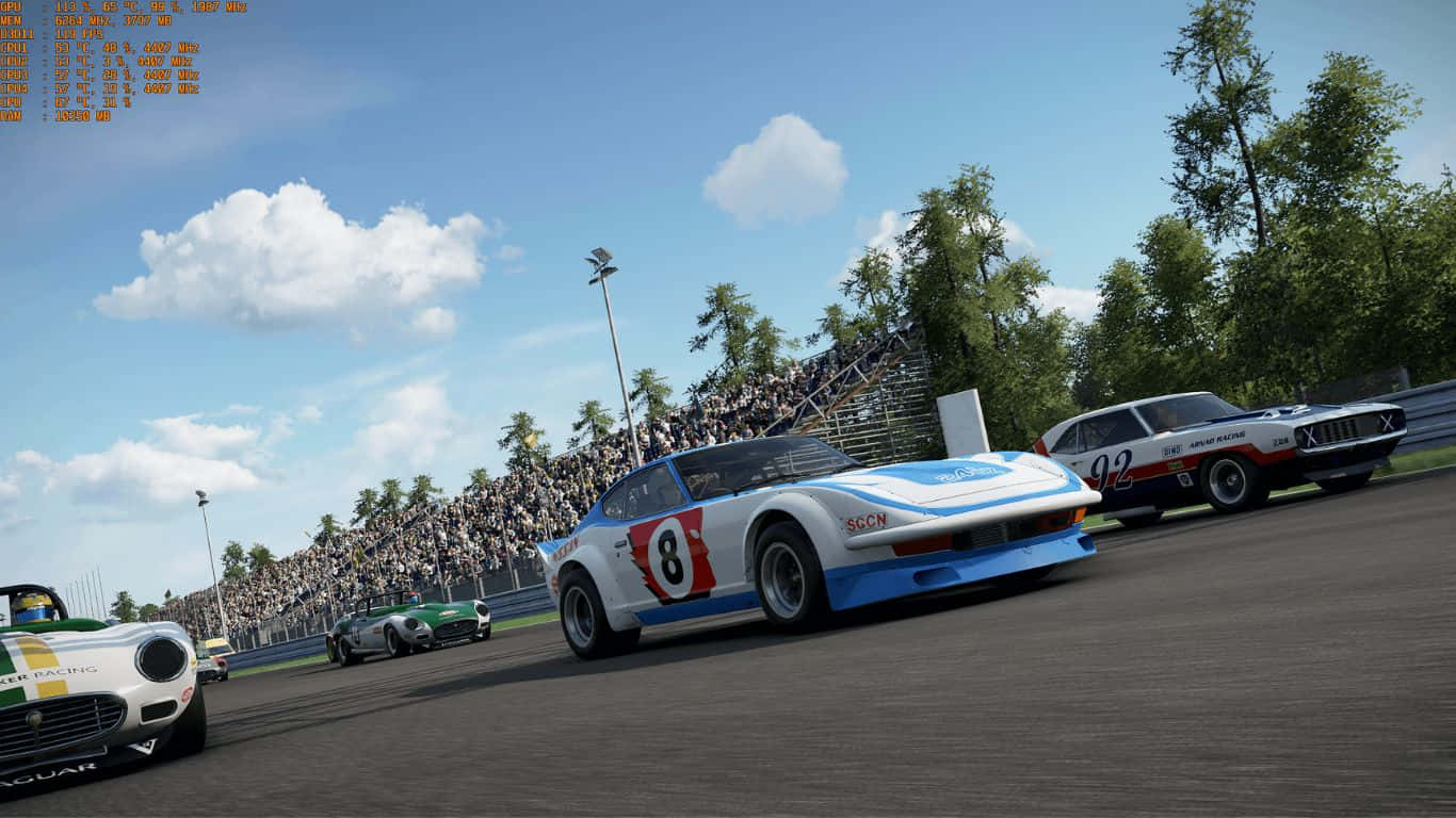 1366x768 Project Cars 2 80+ FPS Фон Шпалери