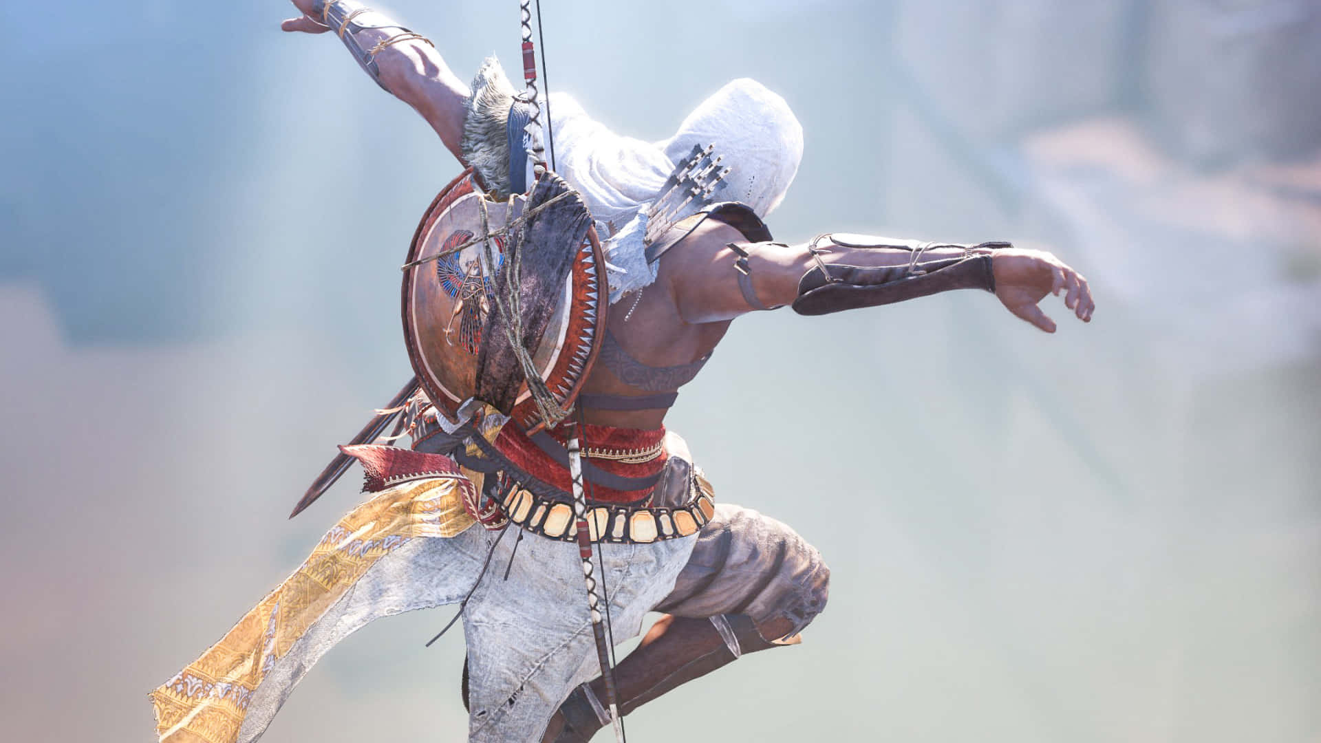 Байек Последний Меджай 1920x1080 Фон Assassin's Creed Origins Шпалери