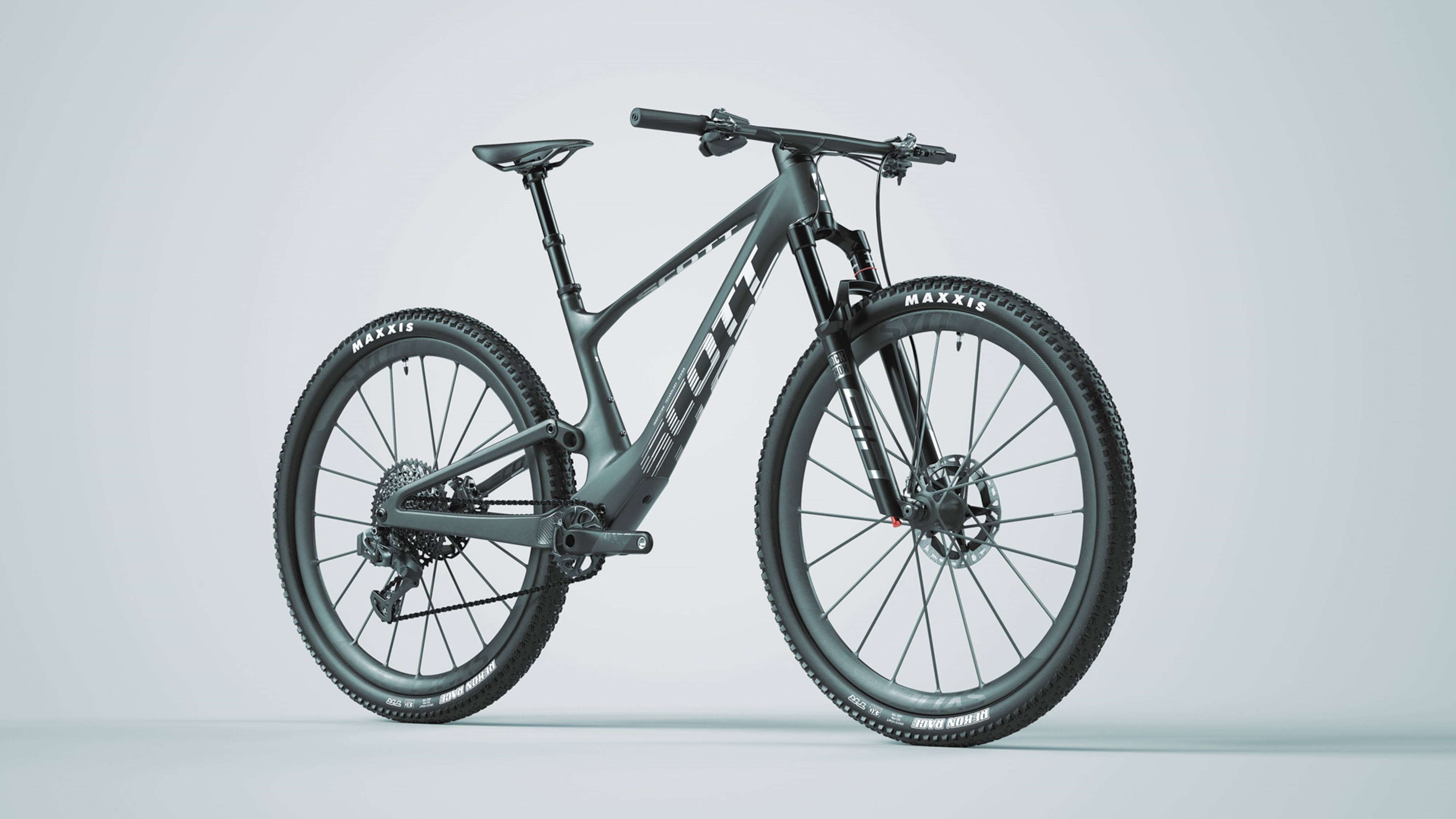 2022 Scott Maxxis Spark Black 4K гірський велосипед Шпалери