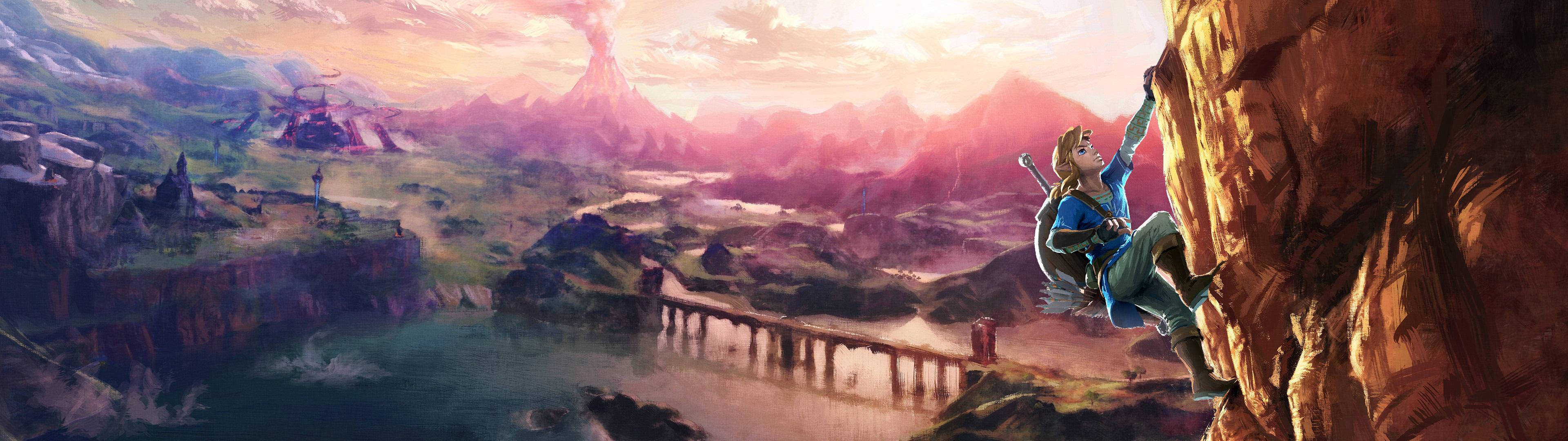 3840x1080 4K Лінк TLOZ Шпалери