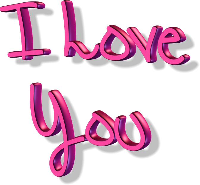3D Текст Я Тебя Люблю Шпалери
