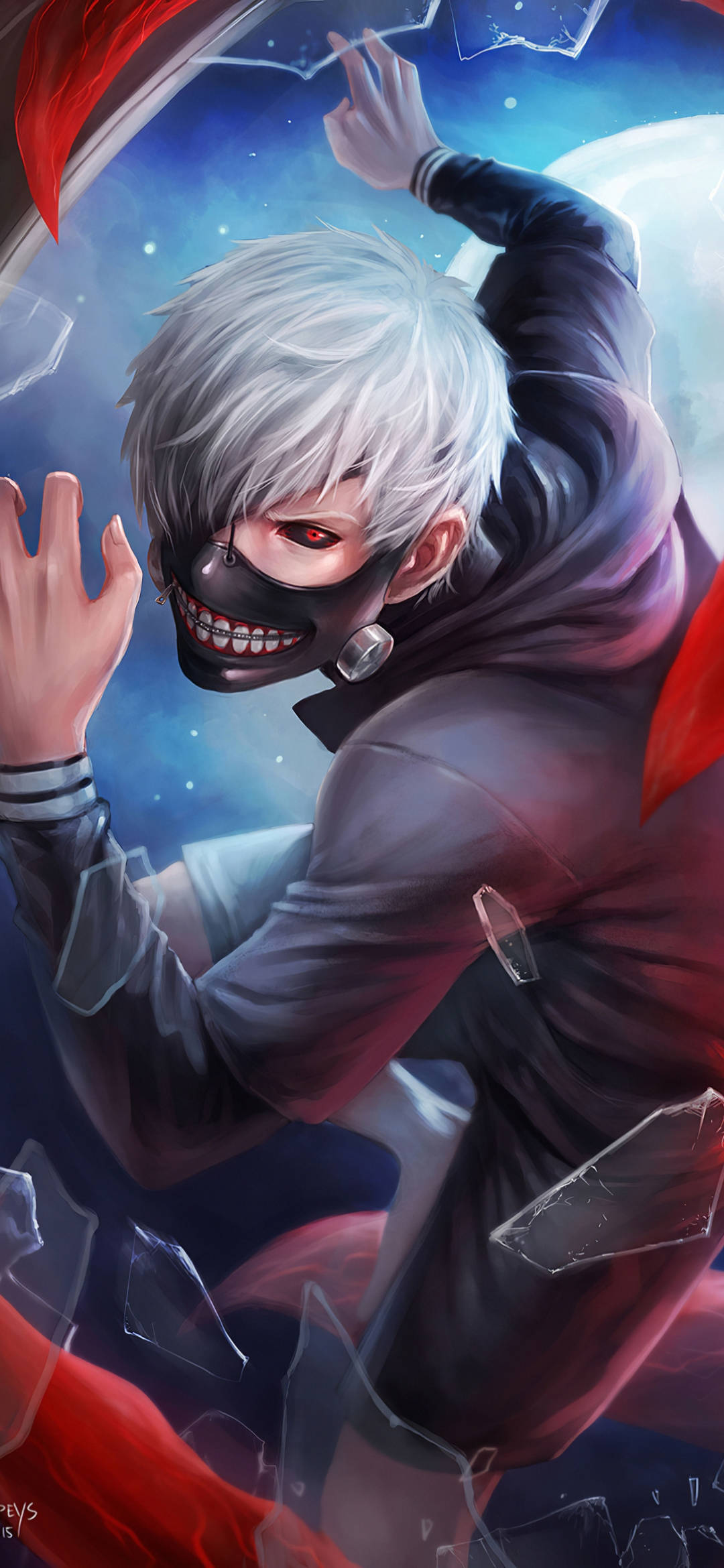 3D Ken Tokyo Ghoul iPhone Шпалери