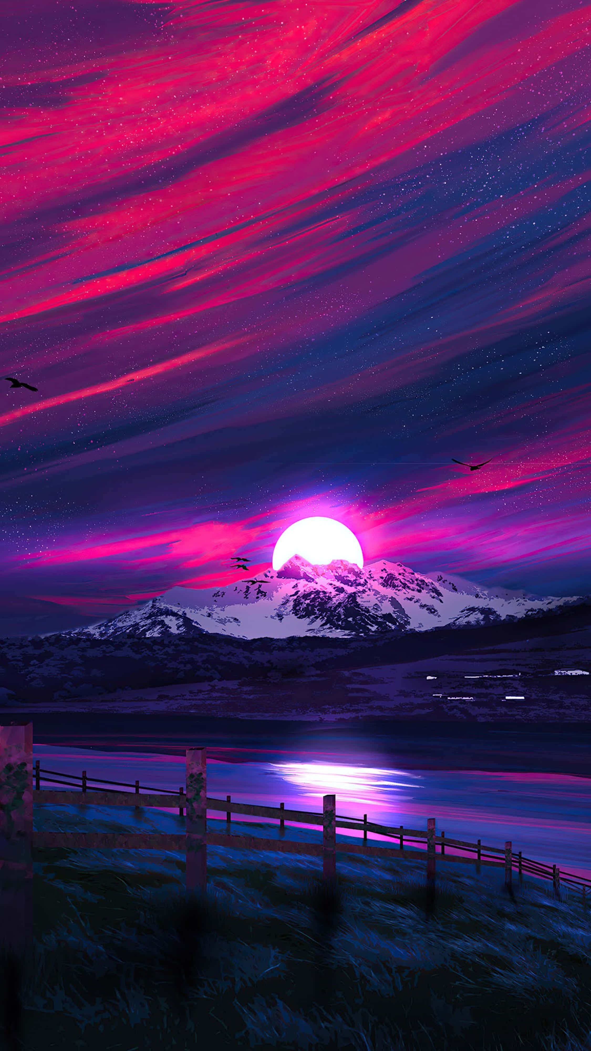 4K Природа iPhone Місяць Шпалери