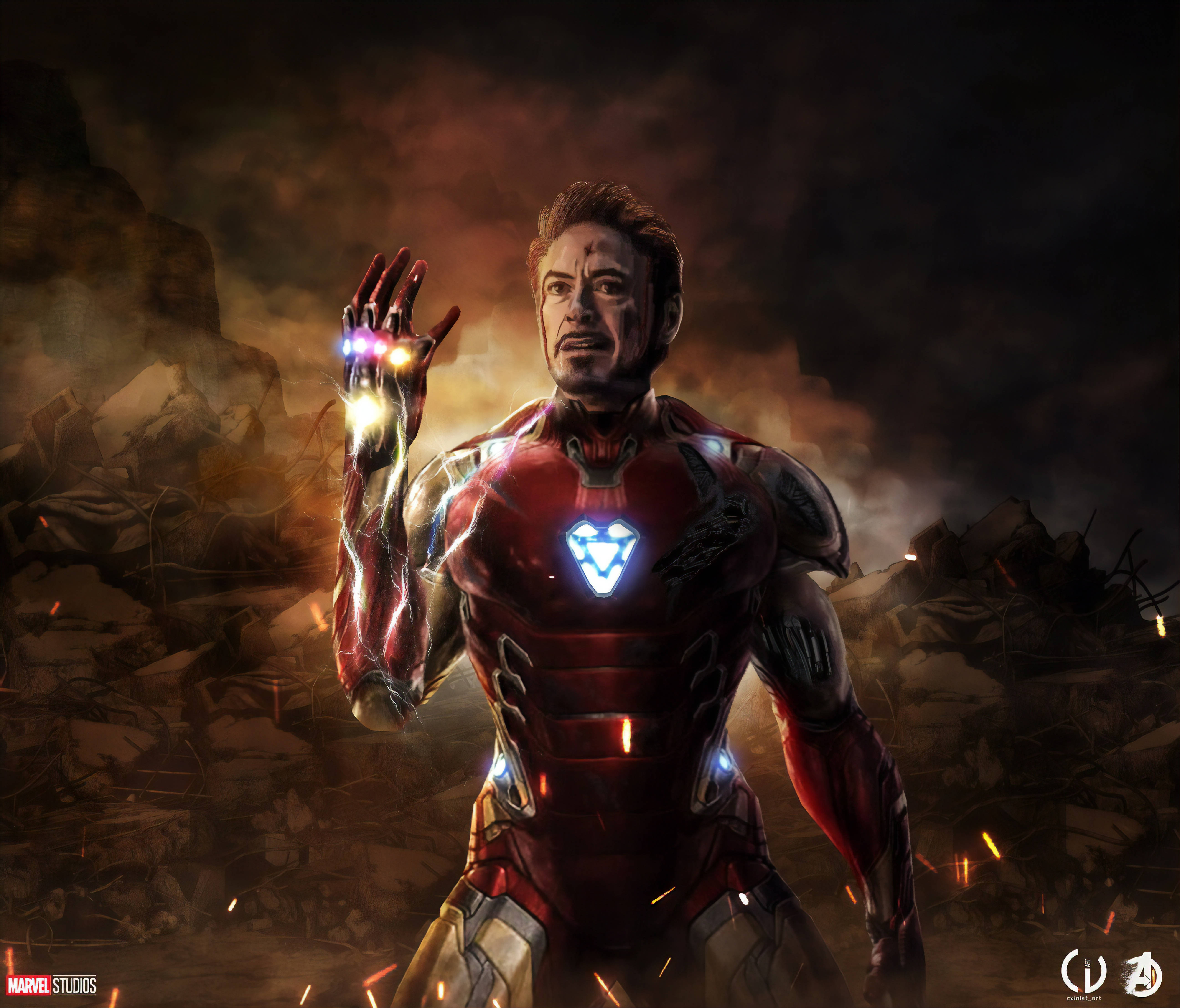 Клацання Залізної Людини 4K Marvel iPhone Шпалери
