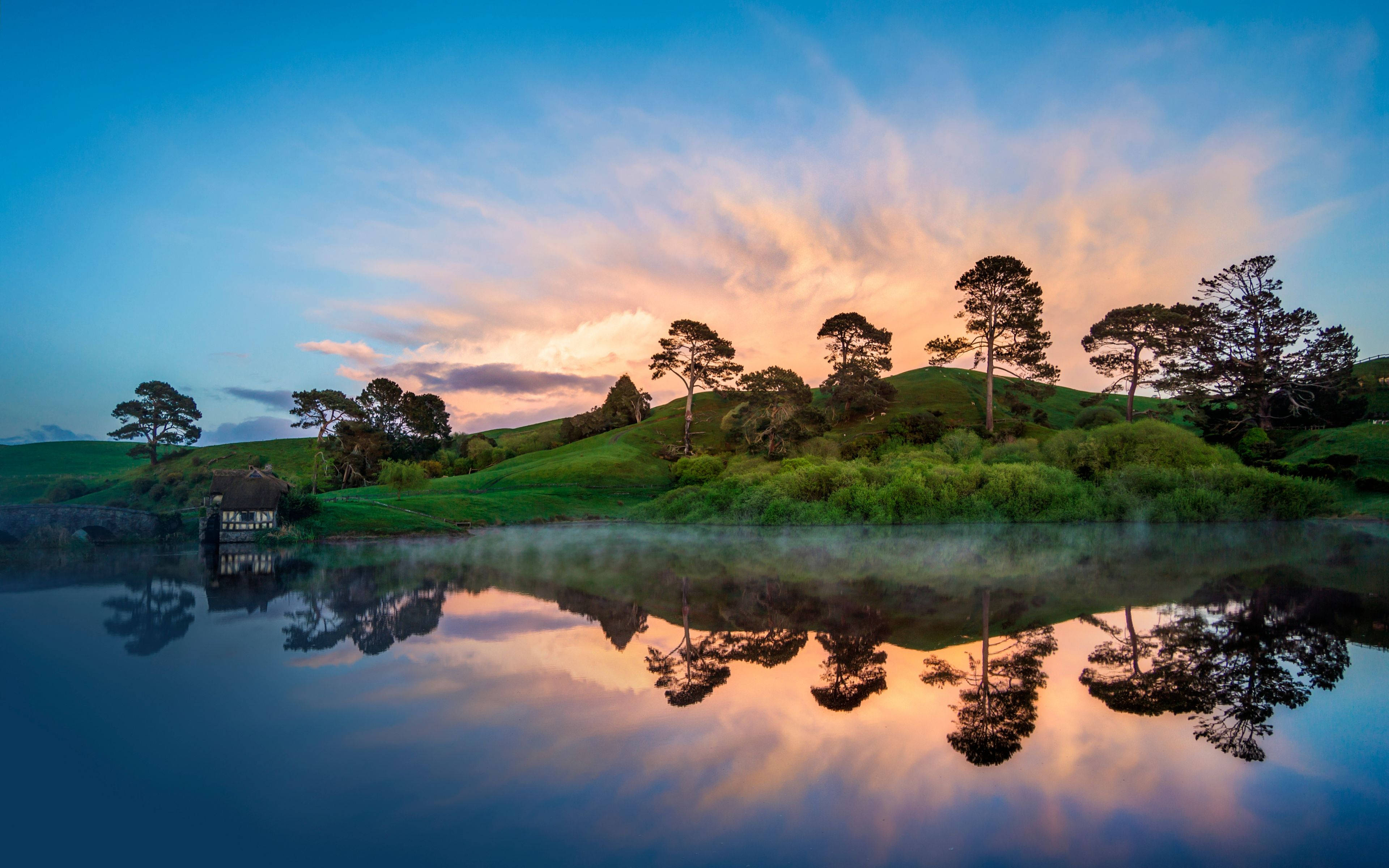 4K Природа Малі Пагорби Шпалери