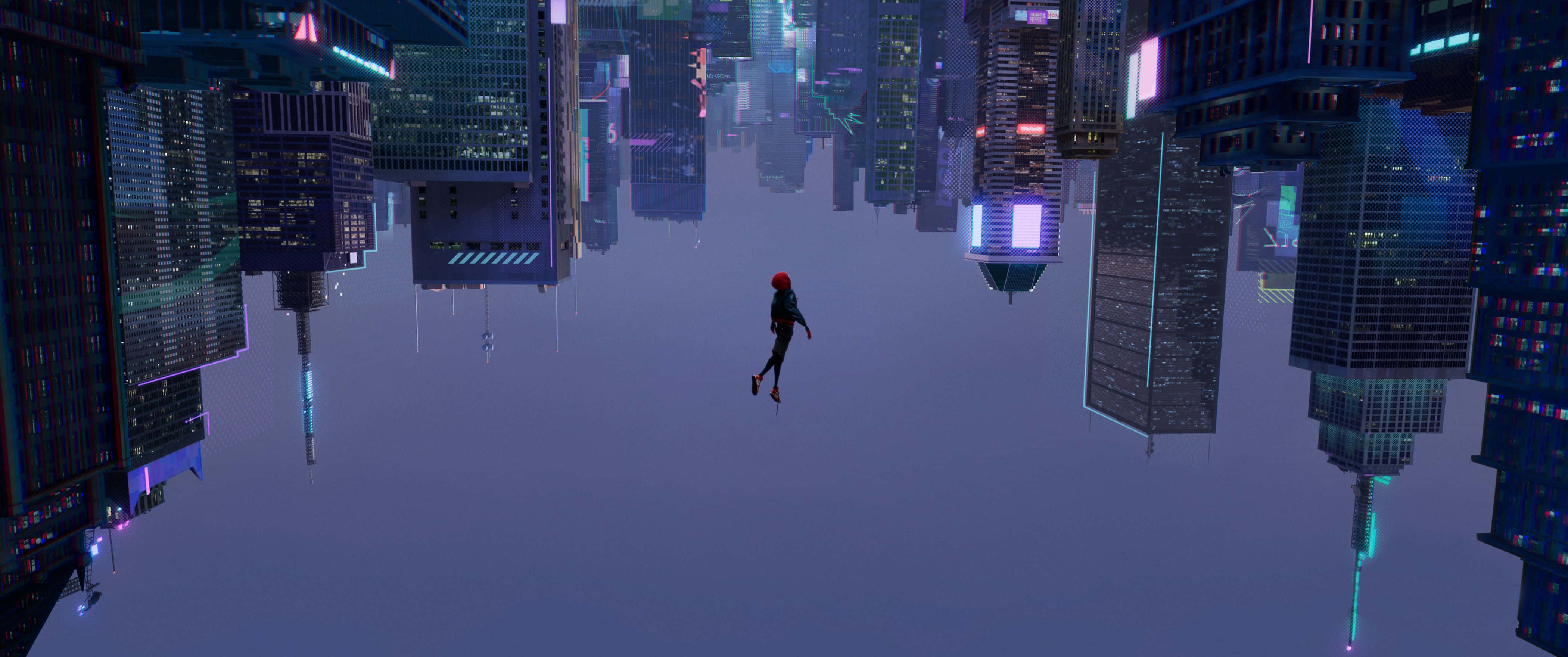 Вражаючі шпалери 4K із Людиною-павуком з мультфільму «Spider-Man: Into the Spider-Verse». Шпалери