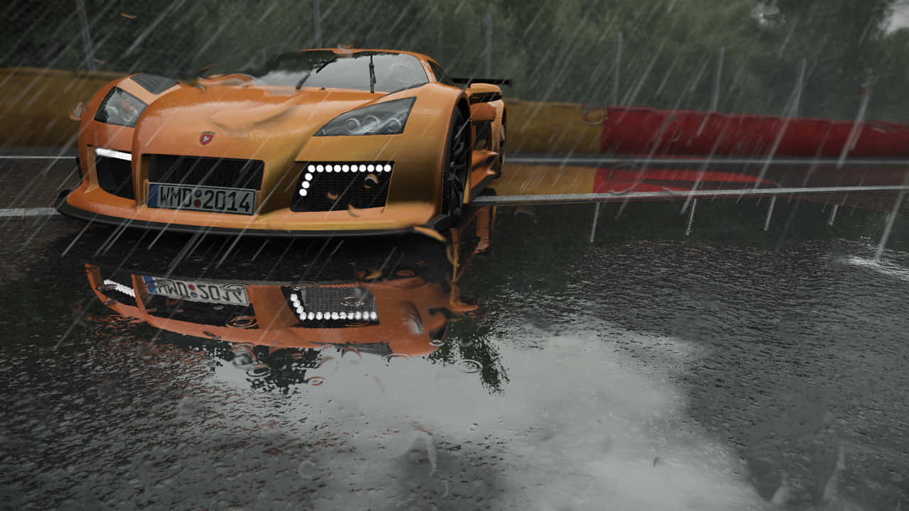 Помаранчеве авто 720p фон Project Cars Шпалери