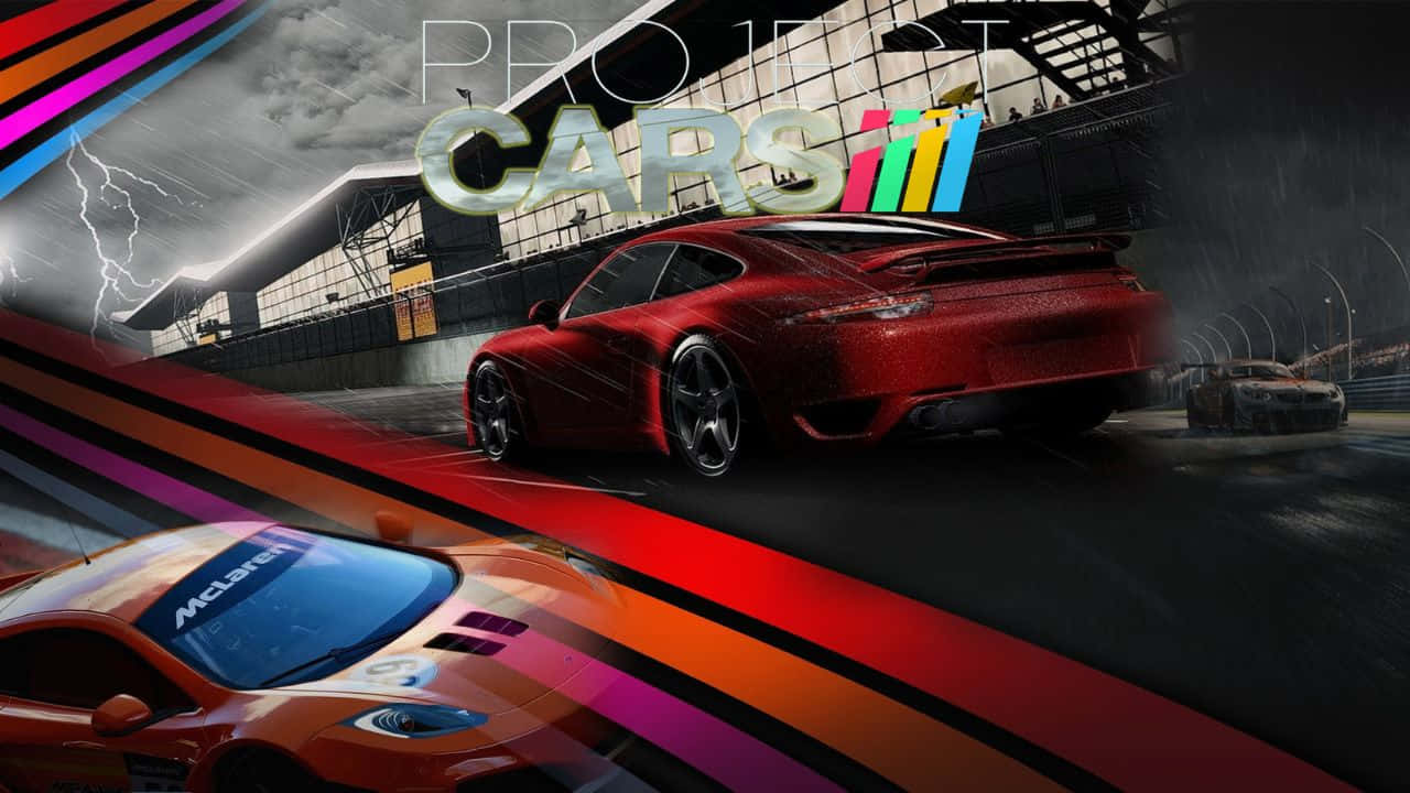 З лініями 720p фон Project Cars Шпалери