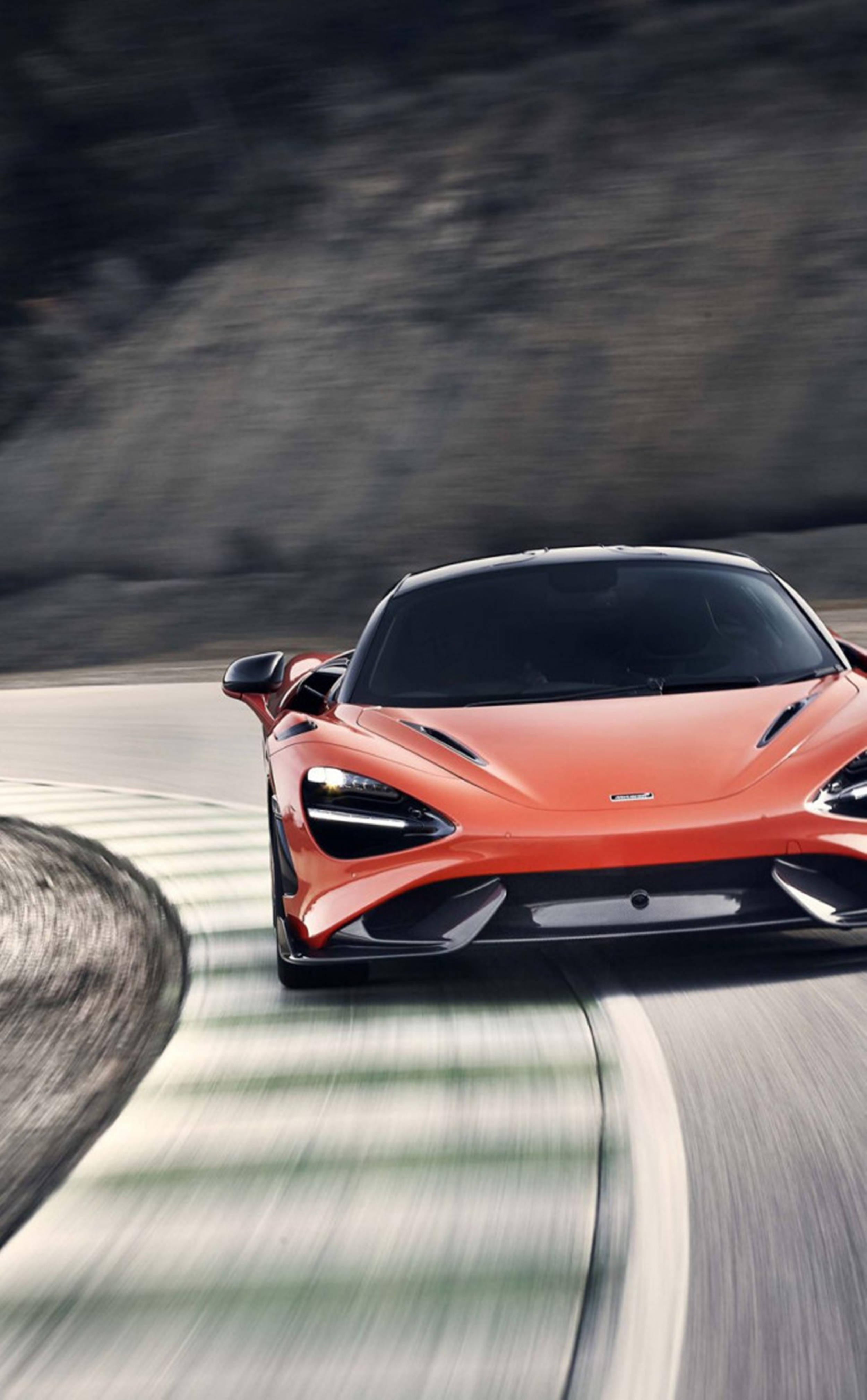 765 LT Red McLaren iPhone Шпалери