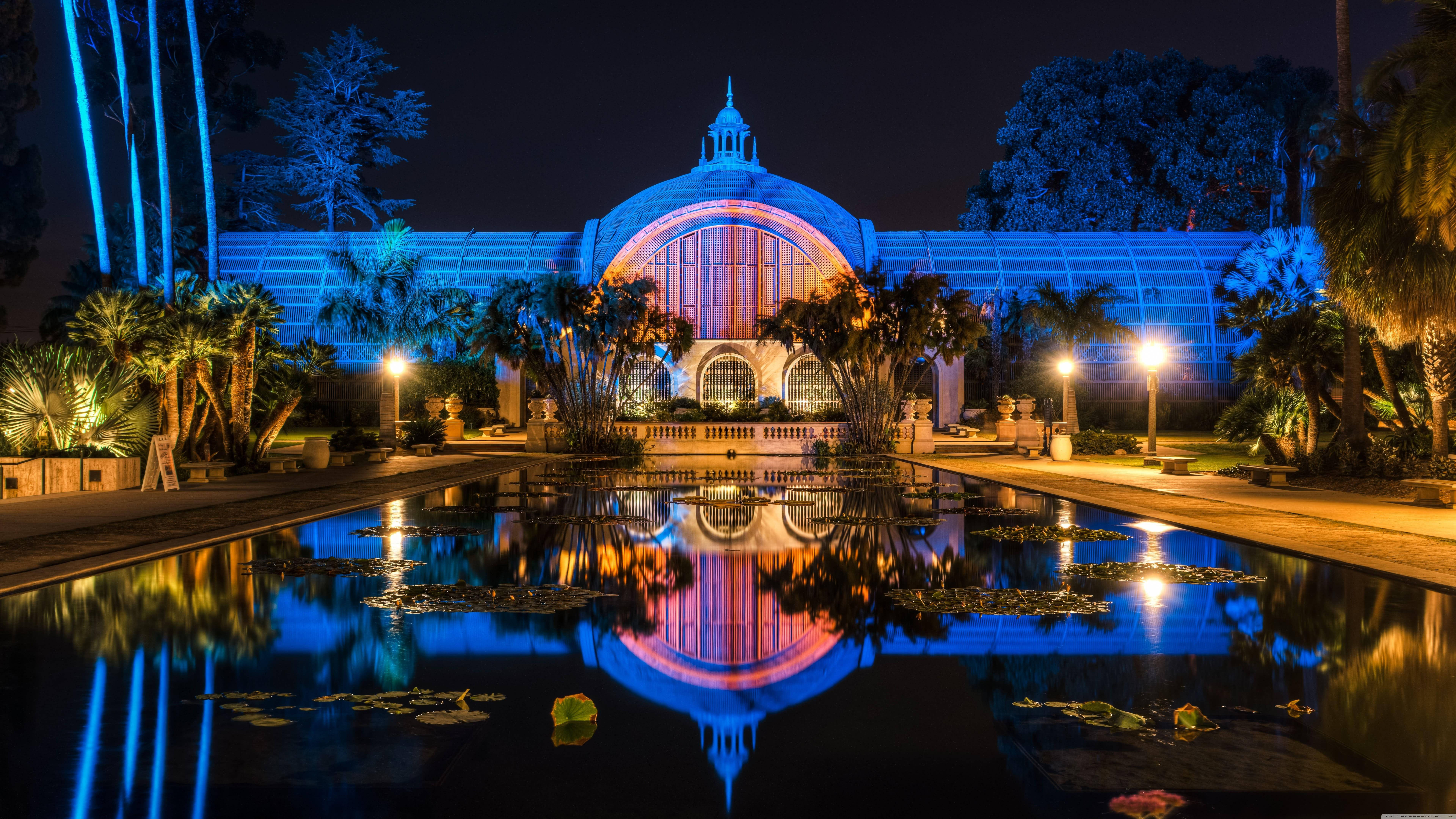 8K 7680x4320 Ultra HD Роздільна здатность Рабочий стол Balboa Park Шпалери