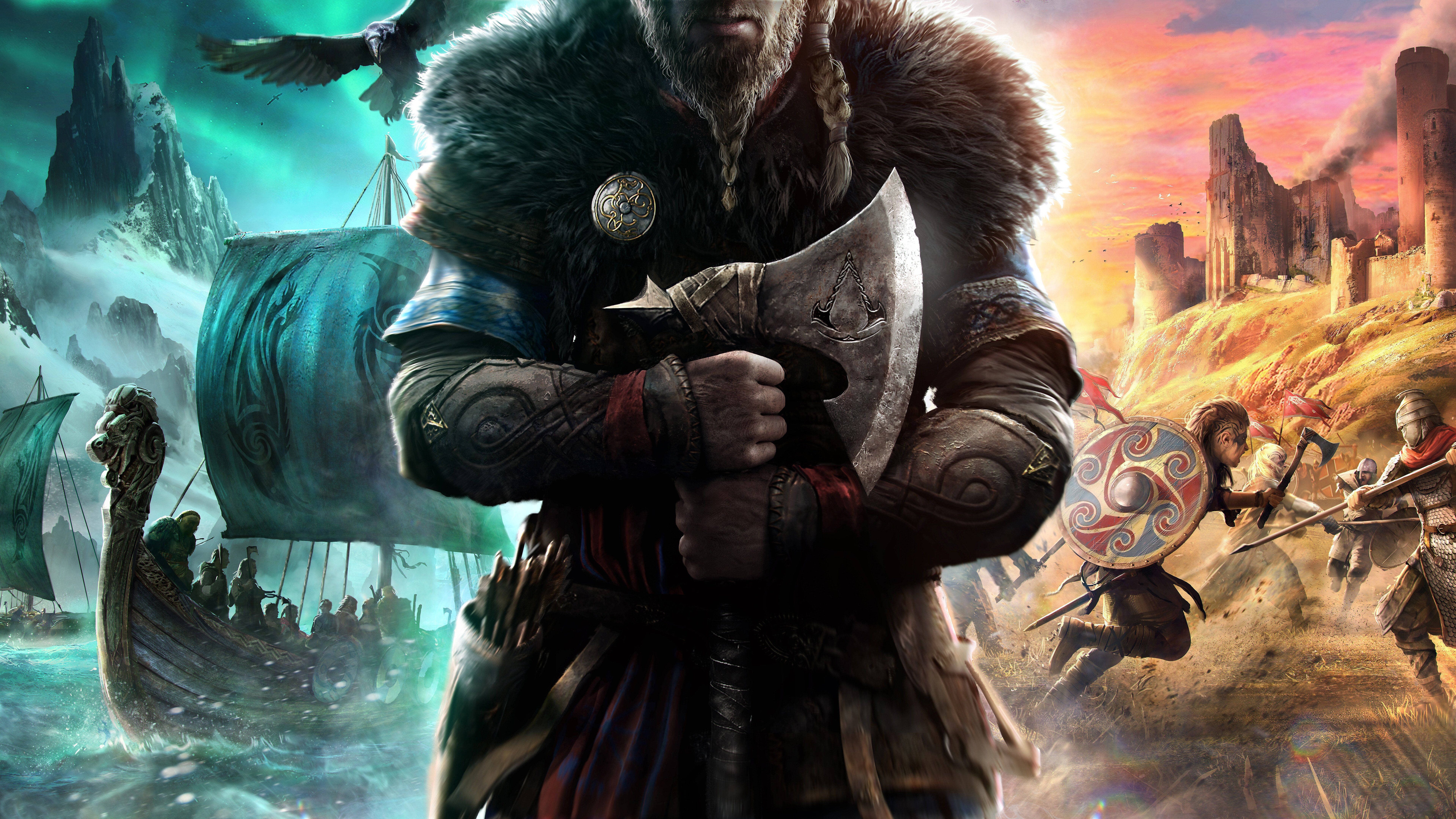 8K Ігровий Assassin’s Creed: Valhalla Шпалери