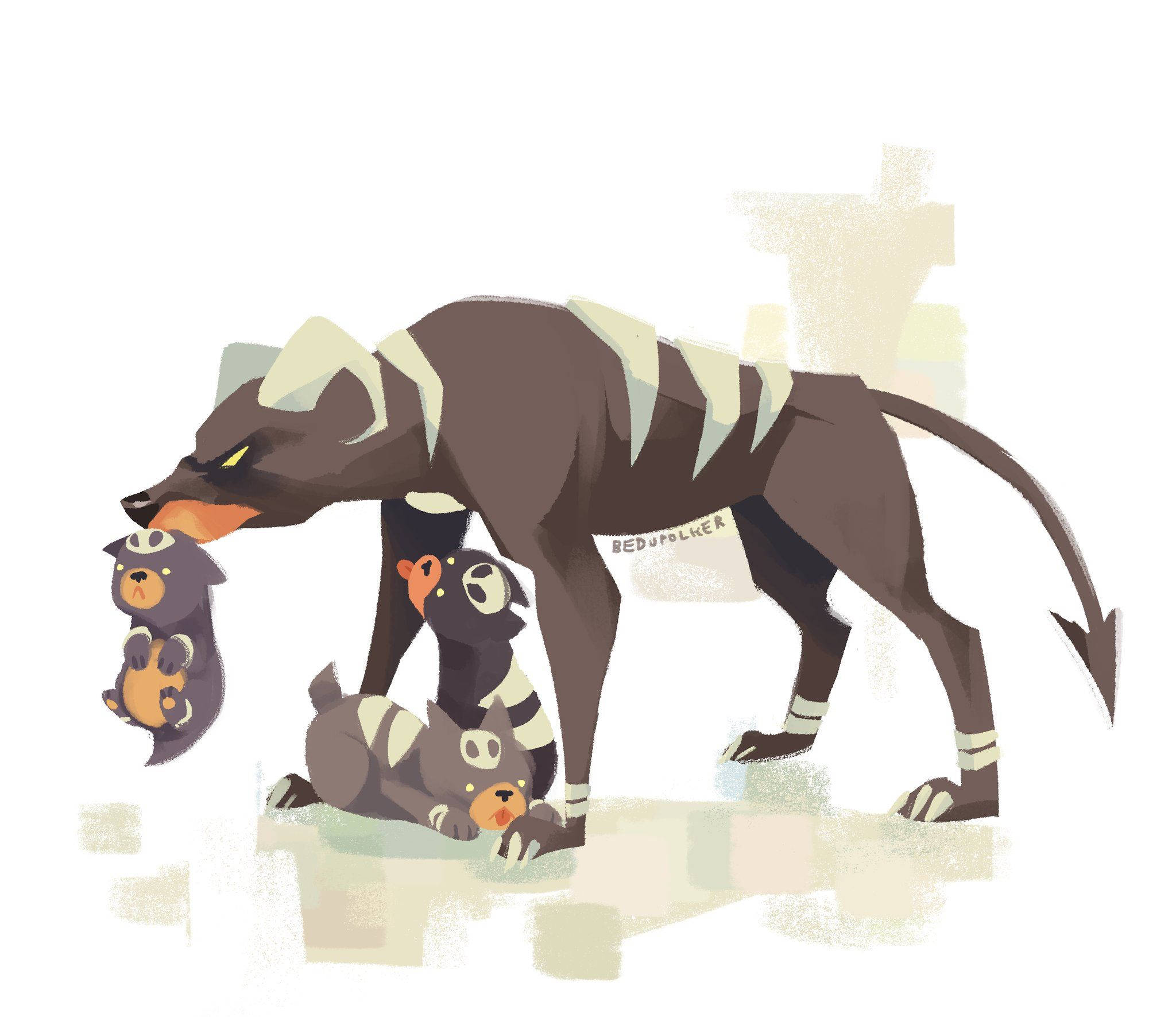 Милa сімейка Houndoom Шпалери