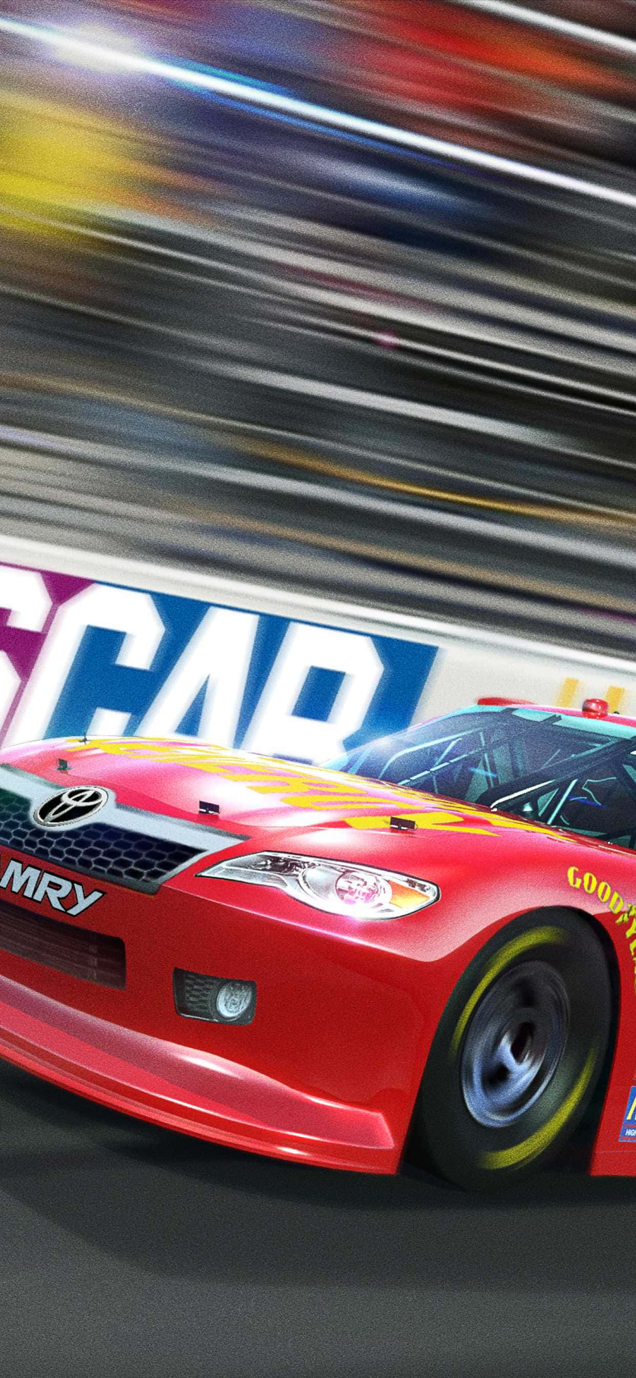 Насолaждайтесь гонками NASCAR на ходу с iPhone Шпалери