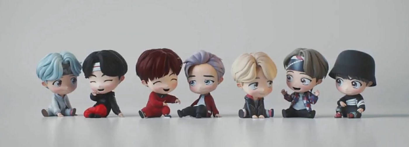 Насолaждайтесь забавними і наймилійшими образами лялечек Tiny Tan BTS! Шпалери