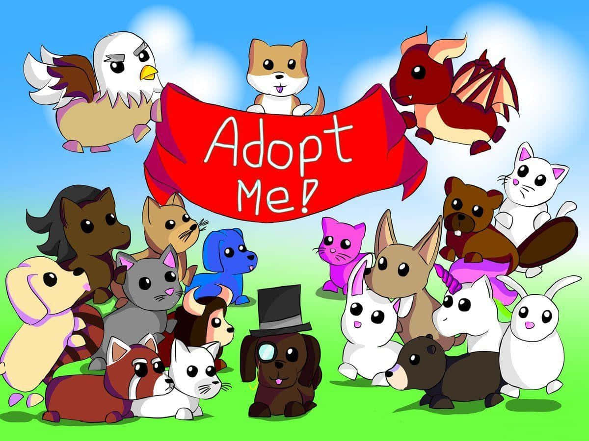 Чарівний фон Adopt Me фанатський арт відеоігри Шпалери