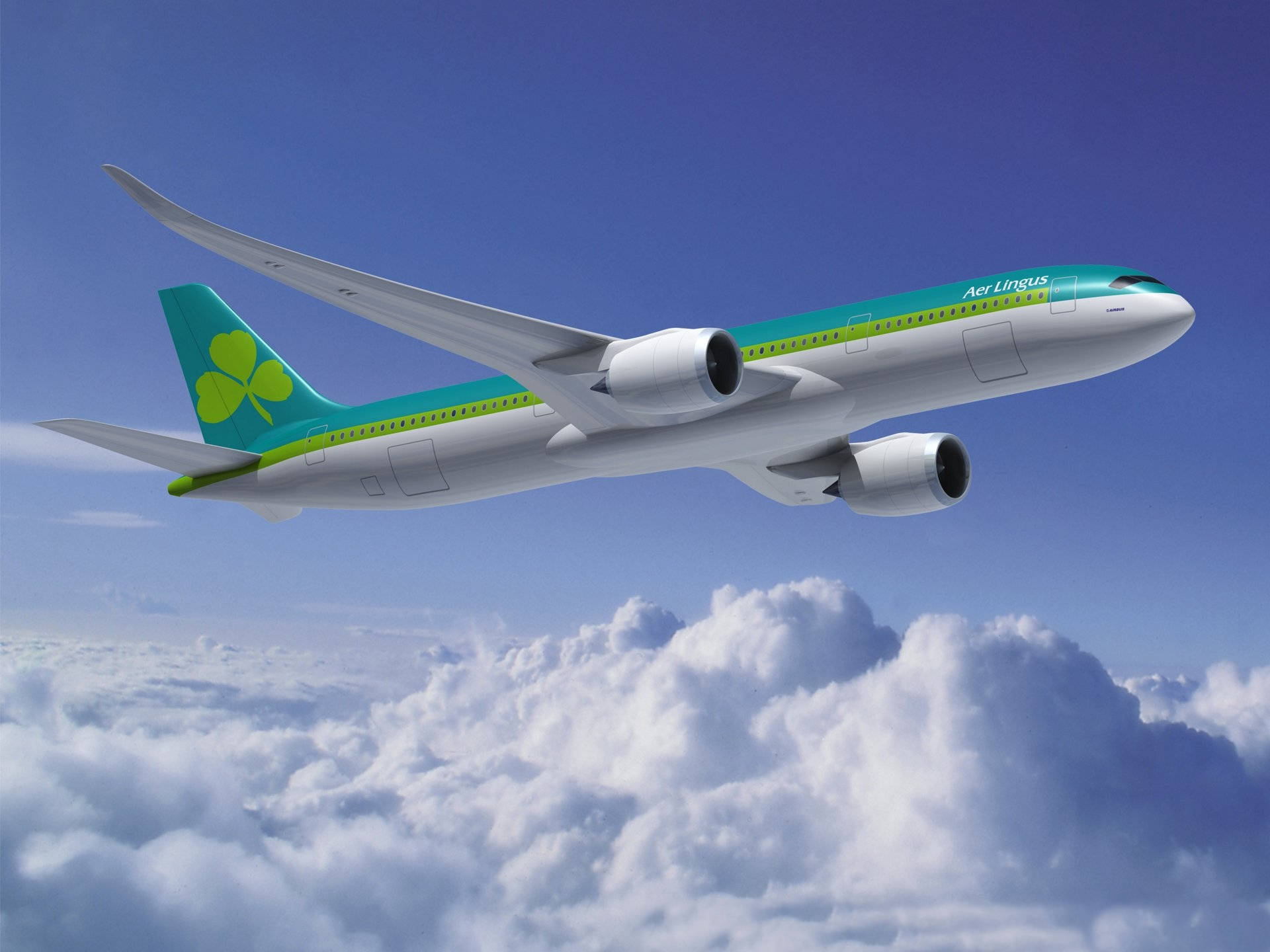 Політ літака Aer Lingus Шпалери