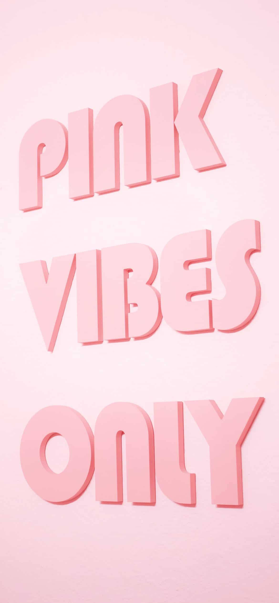 Aesthetic Girly Pink Vibes Only Шпалери