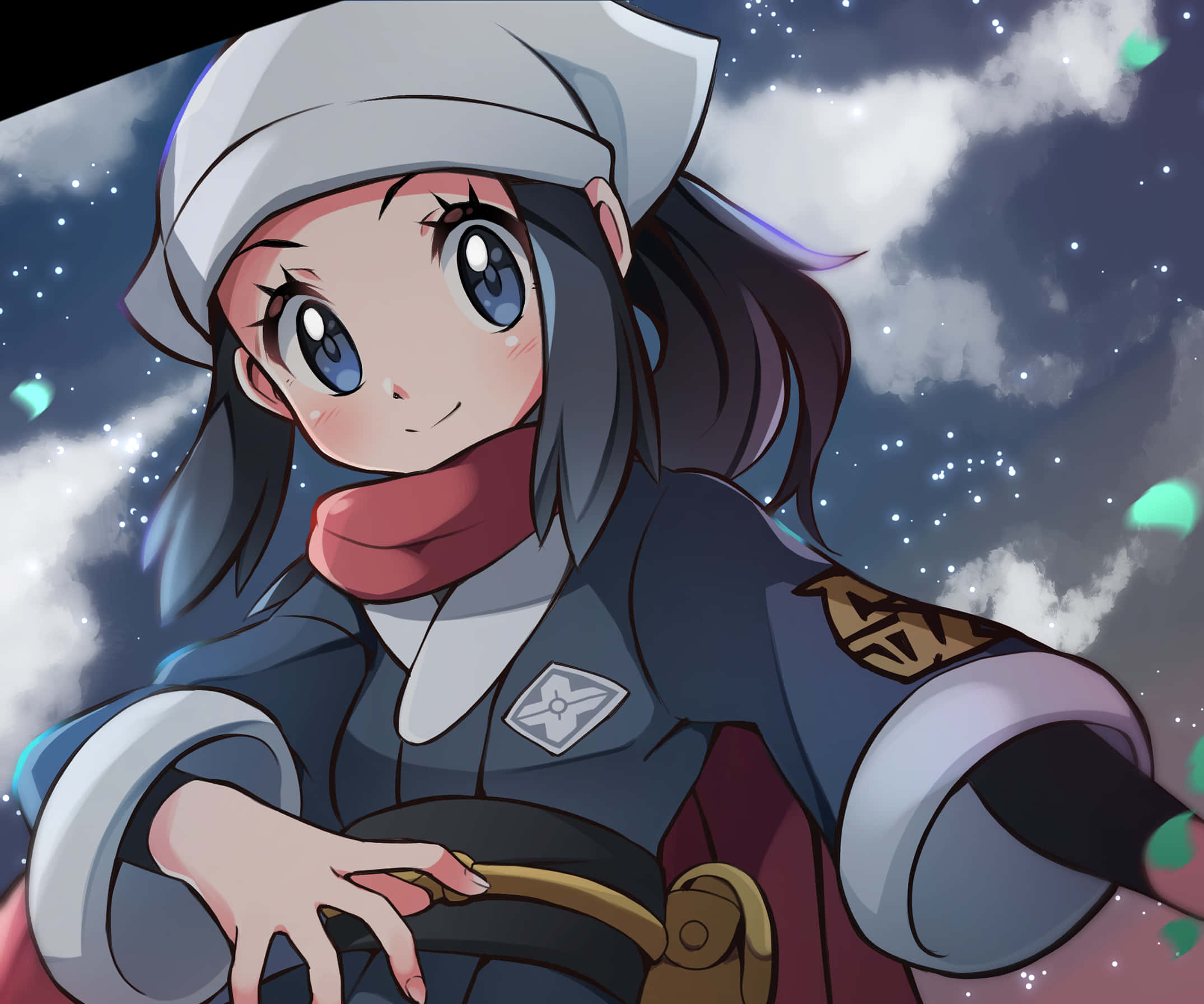 Akari Pokemon PFP у зоряному небі Шпалери
