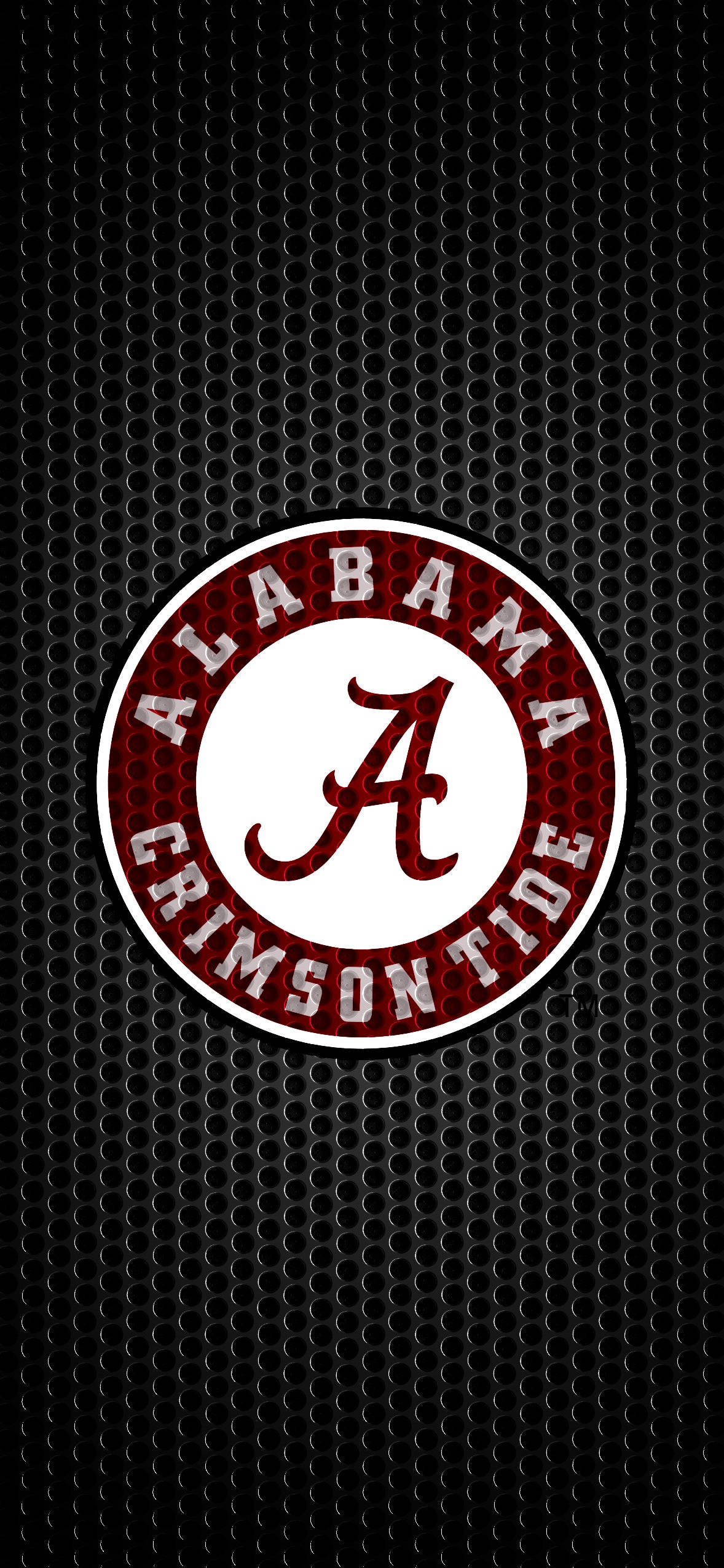 Alabama Crimson Tide чёрный металлик Шпалери