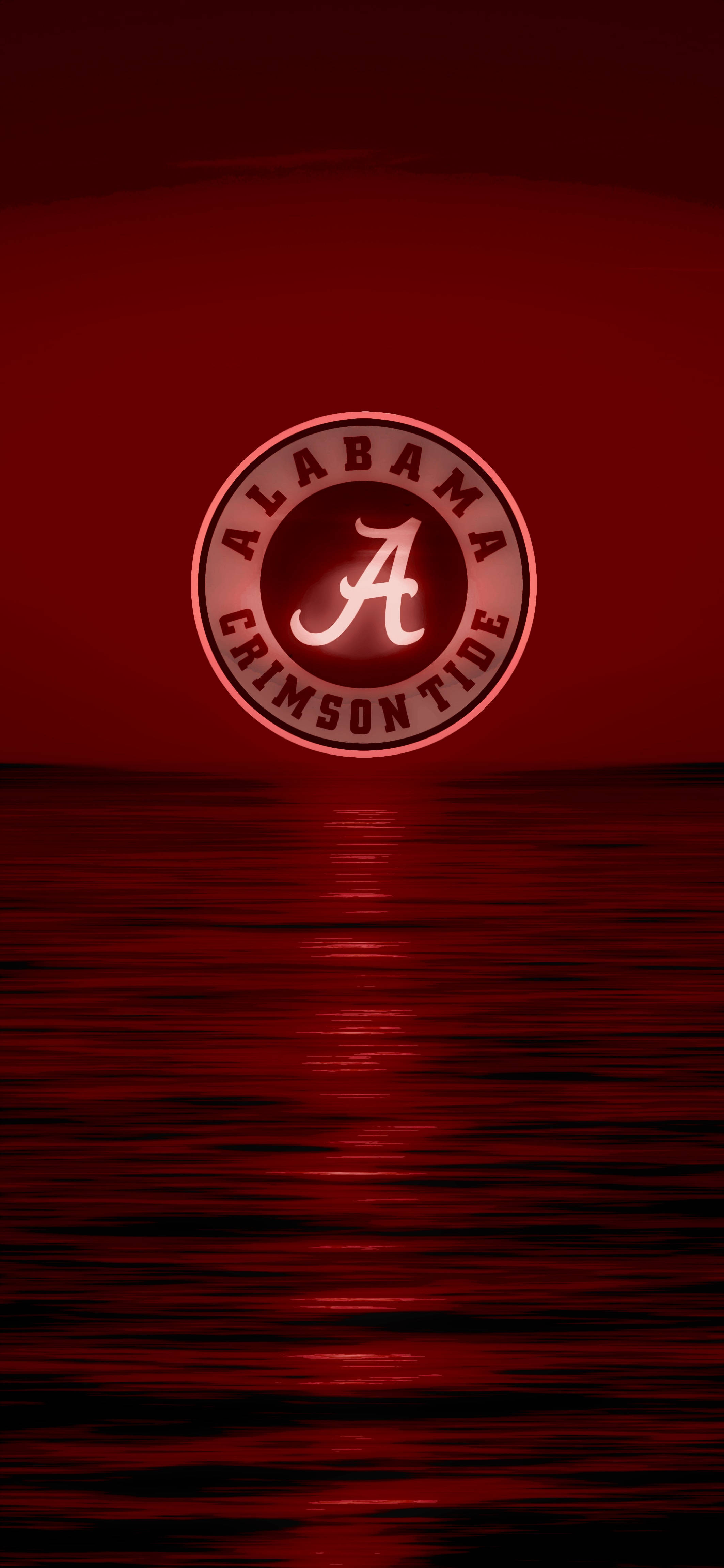 Alabama Crimson Tide Темный закат Шпалери