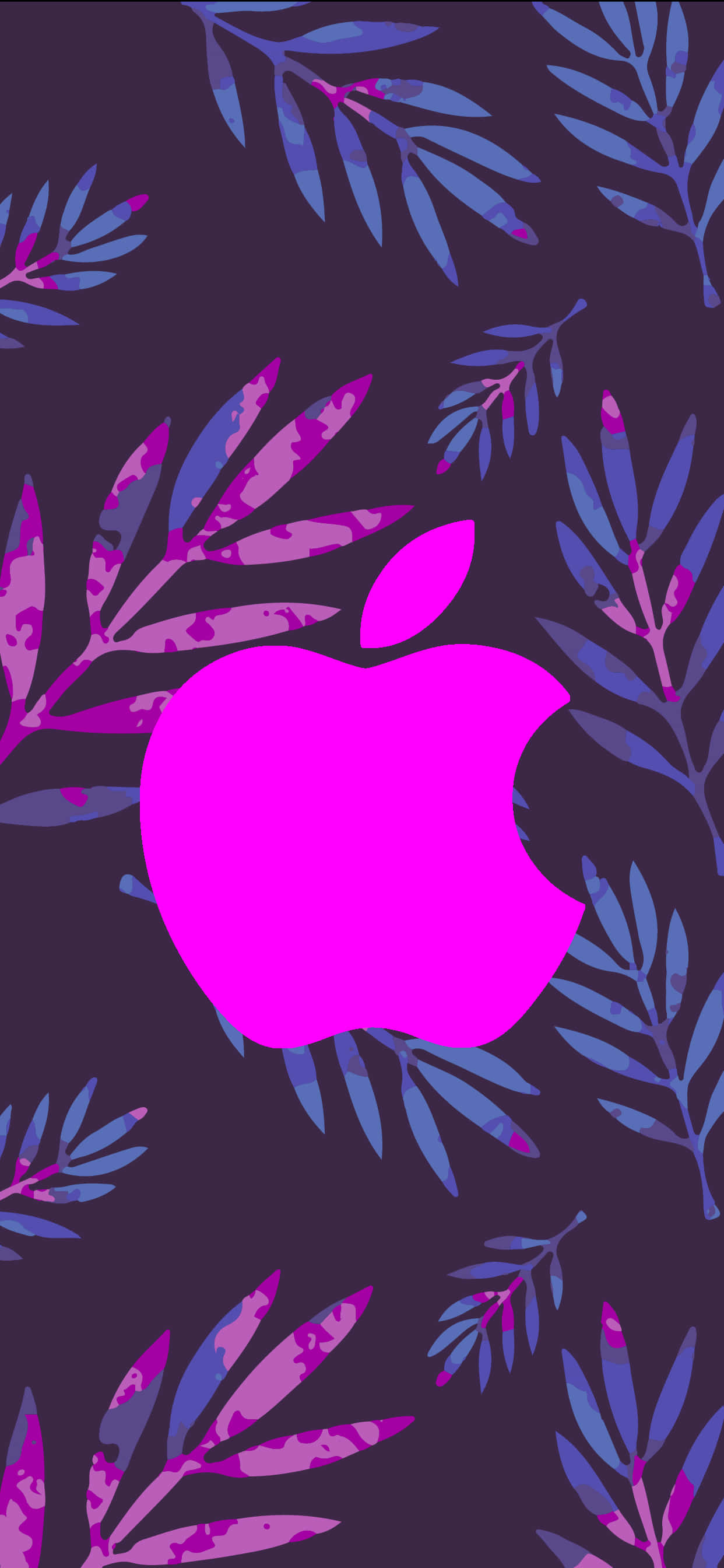 Великий фіолетовый логотип Amazing Apple HD iPhone Шпалери