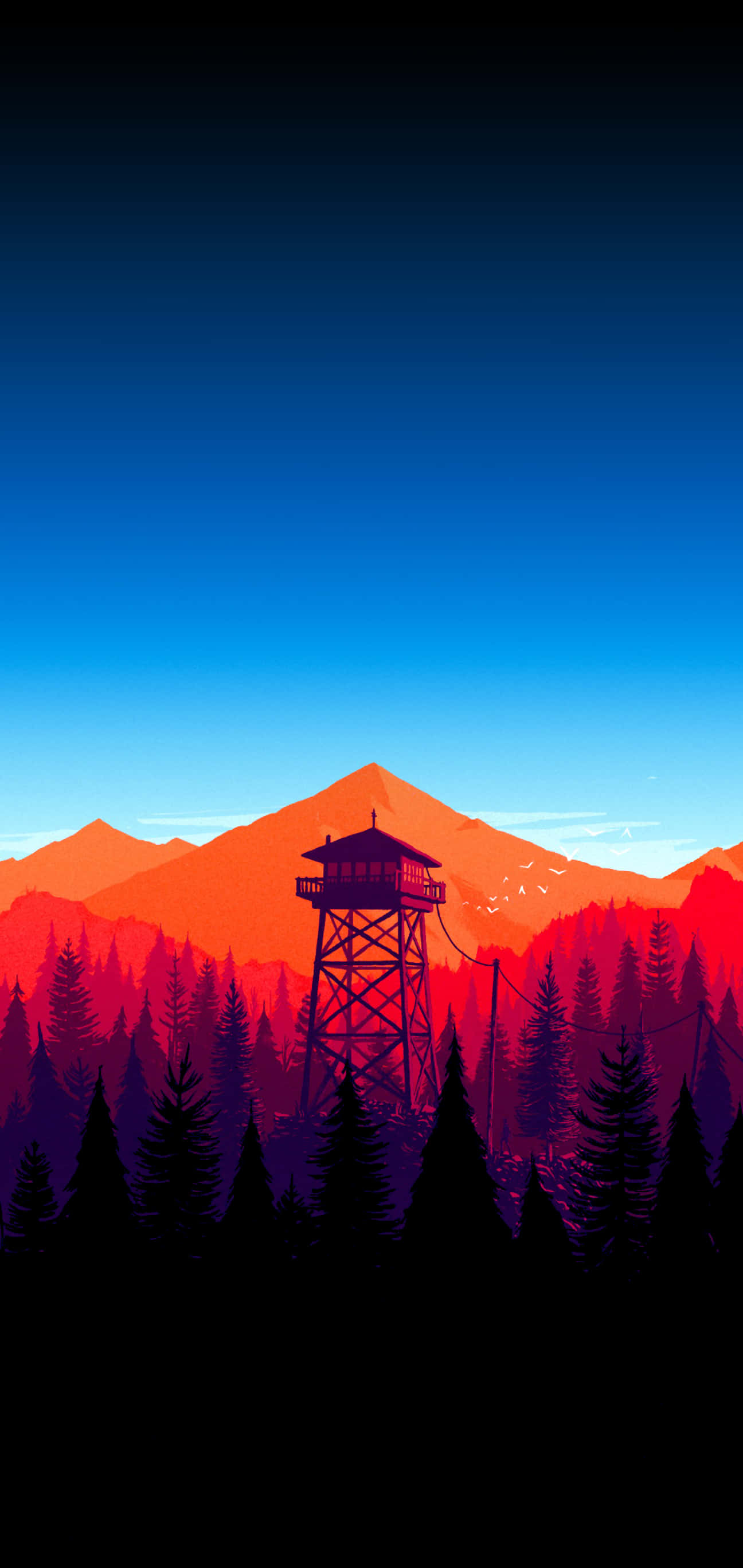 Уникальная і привлекающая внимание абстрактная синяя AMOLED Шпалери