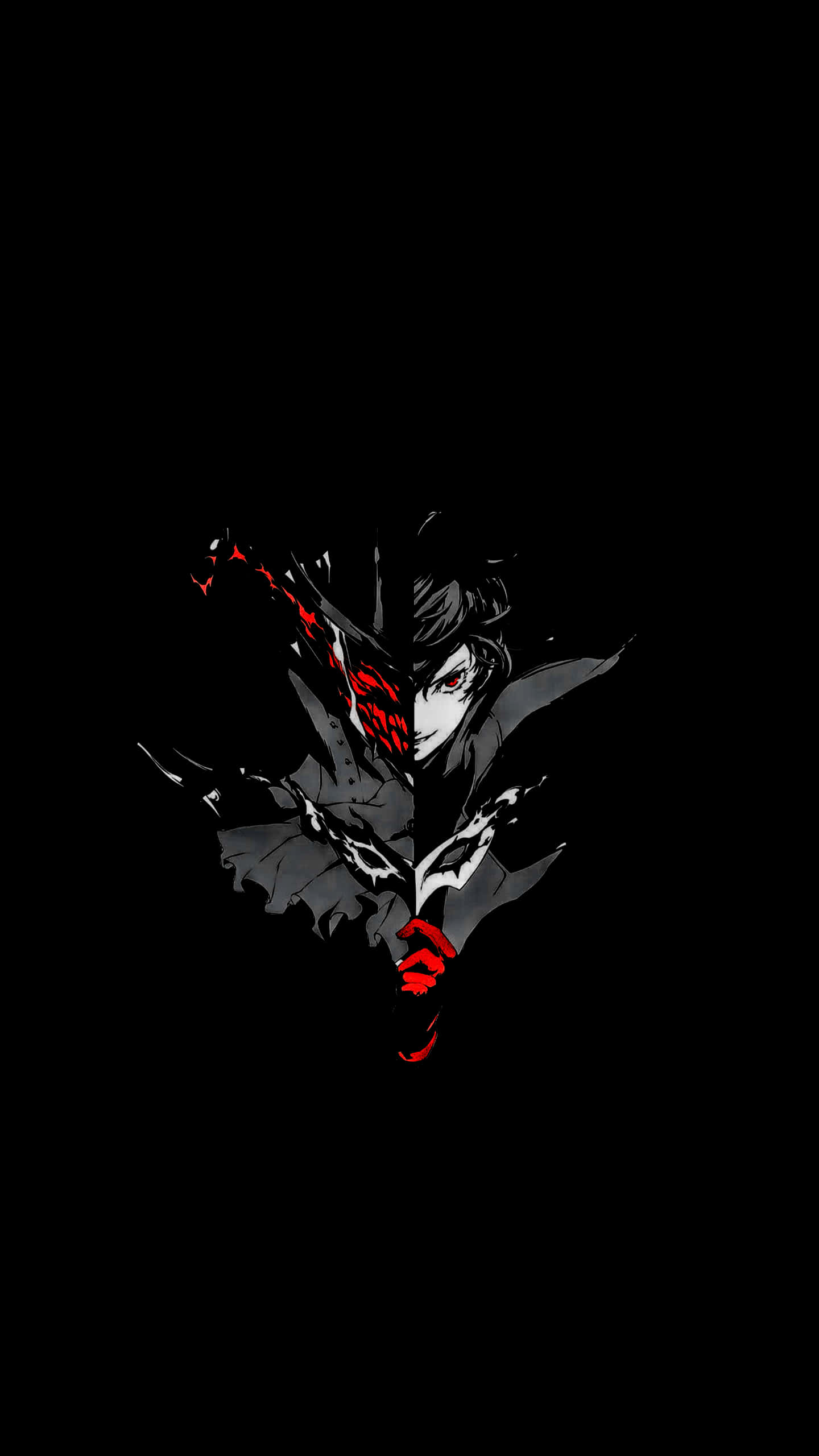 AMOLED фон аніме людина монстр Шпалери