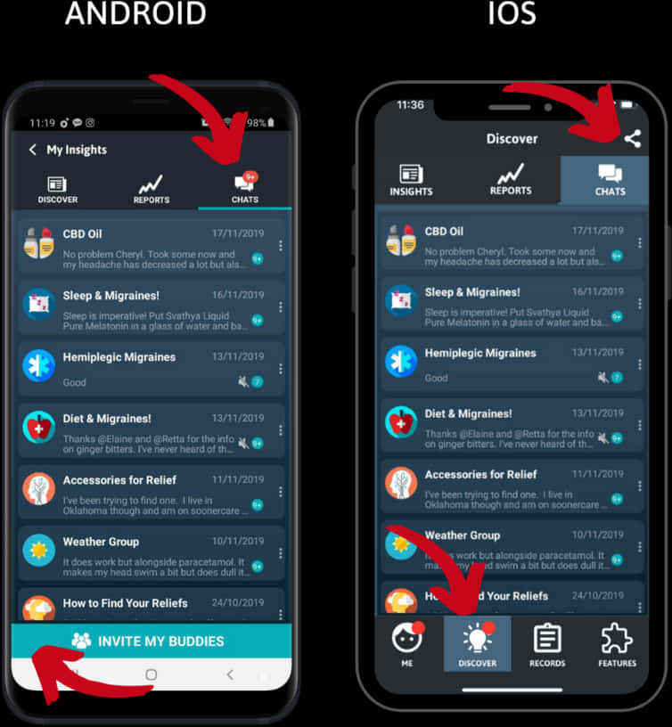 Порівняння інтерфейса приложений Android і ОС Шпалери