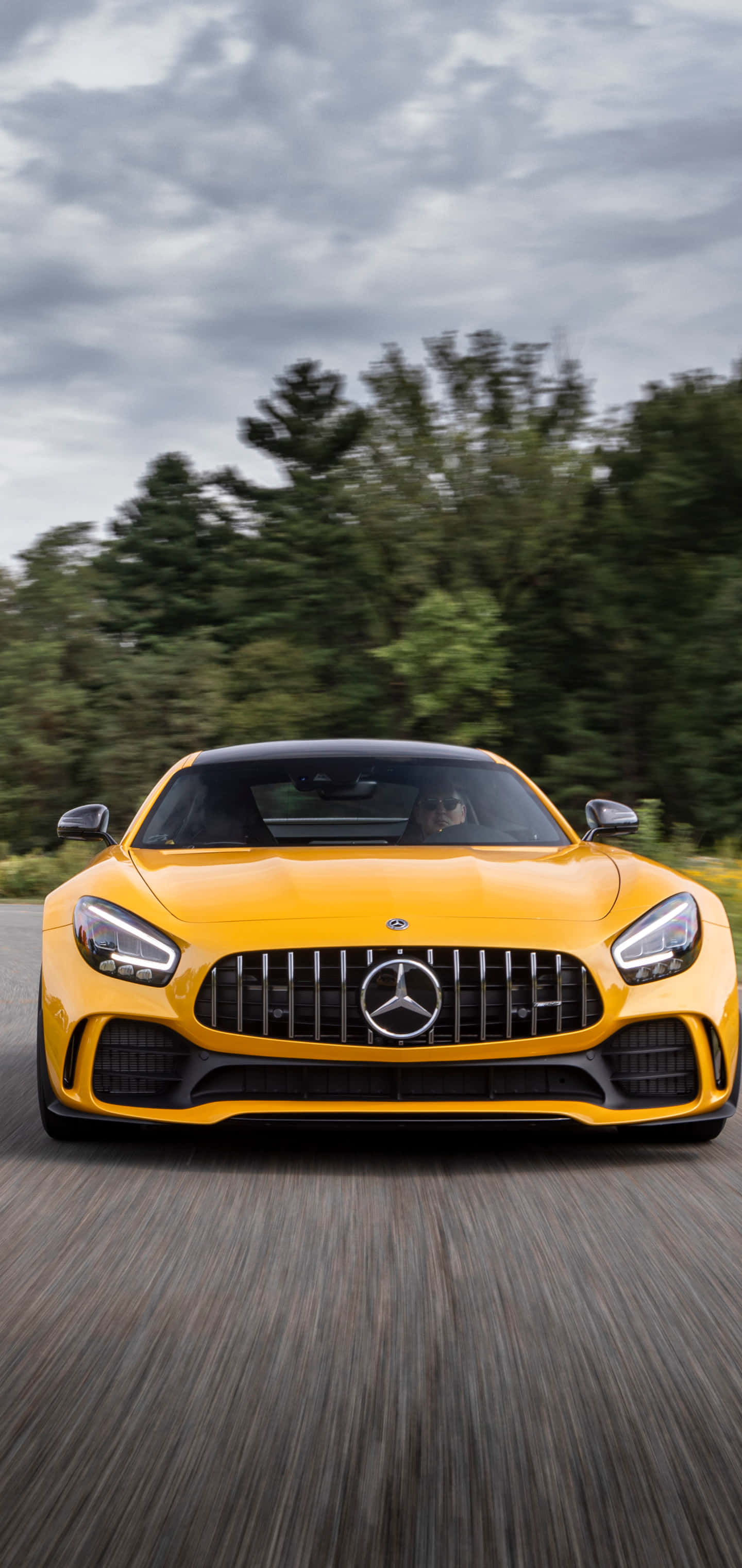 Android Желтый Amg Gt-r Фон Шпалери