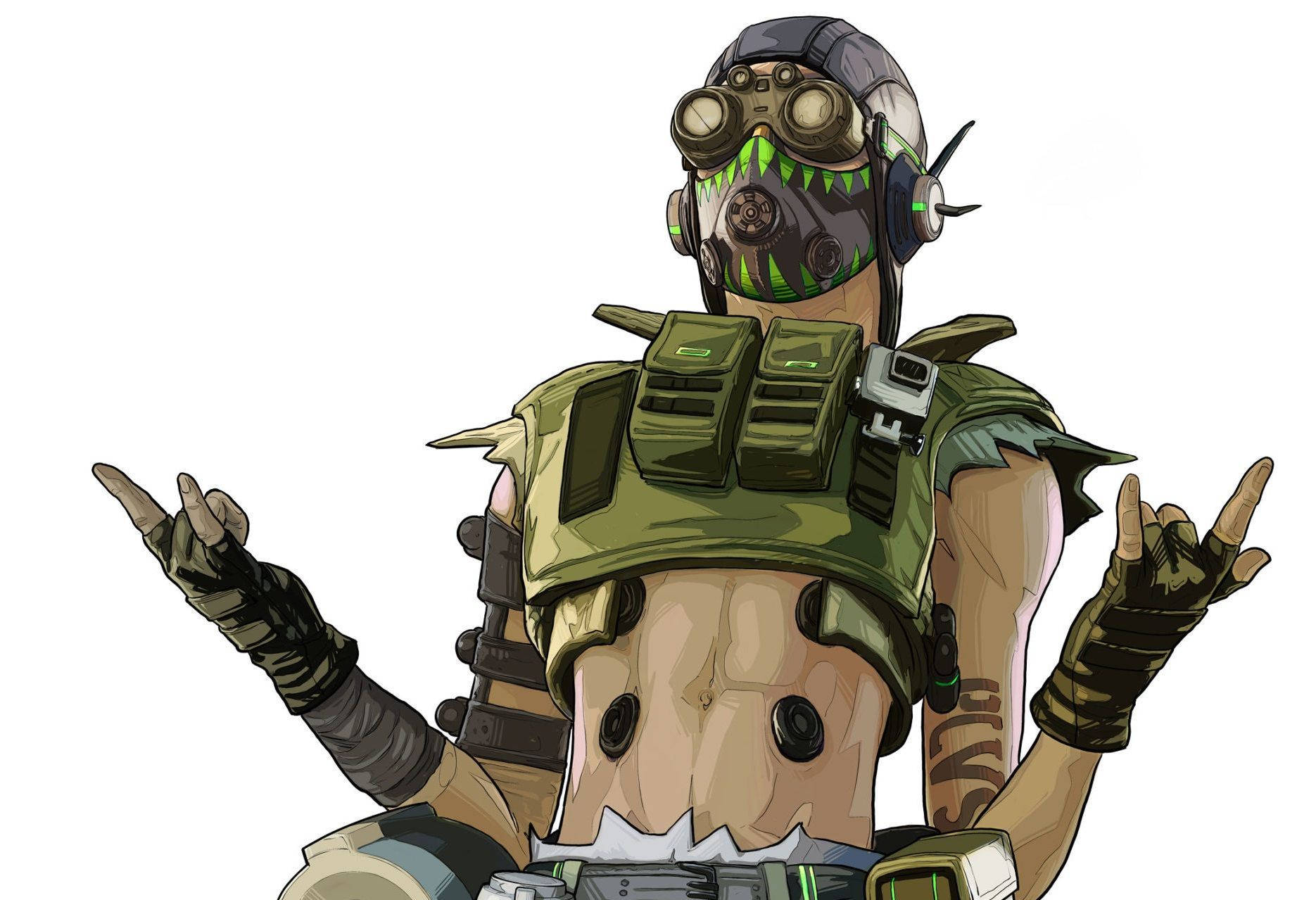 Apex Legends Octane чорні окуляри Шпалери