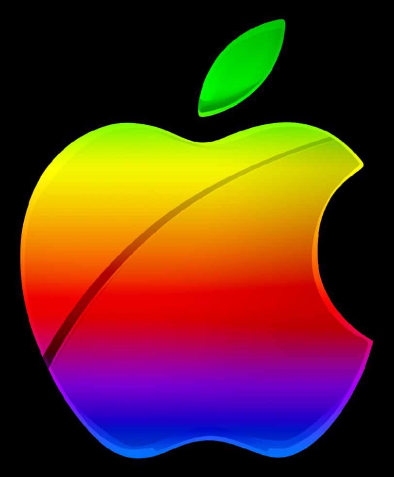 Колоритный логотип Apple Шпалери