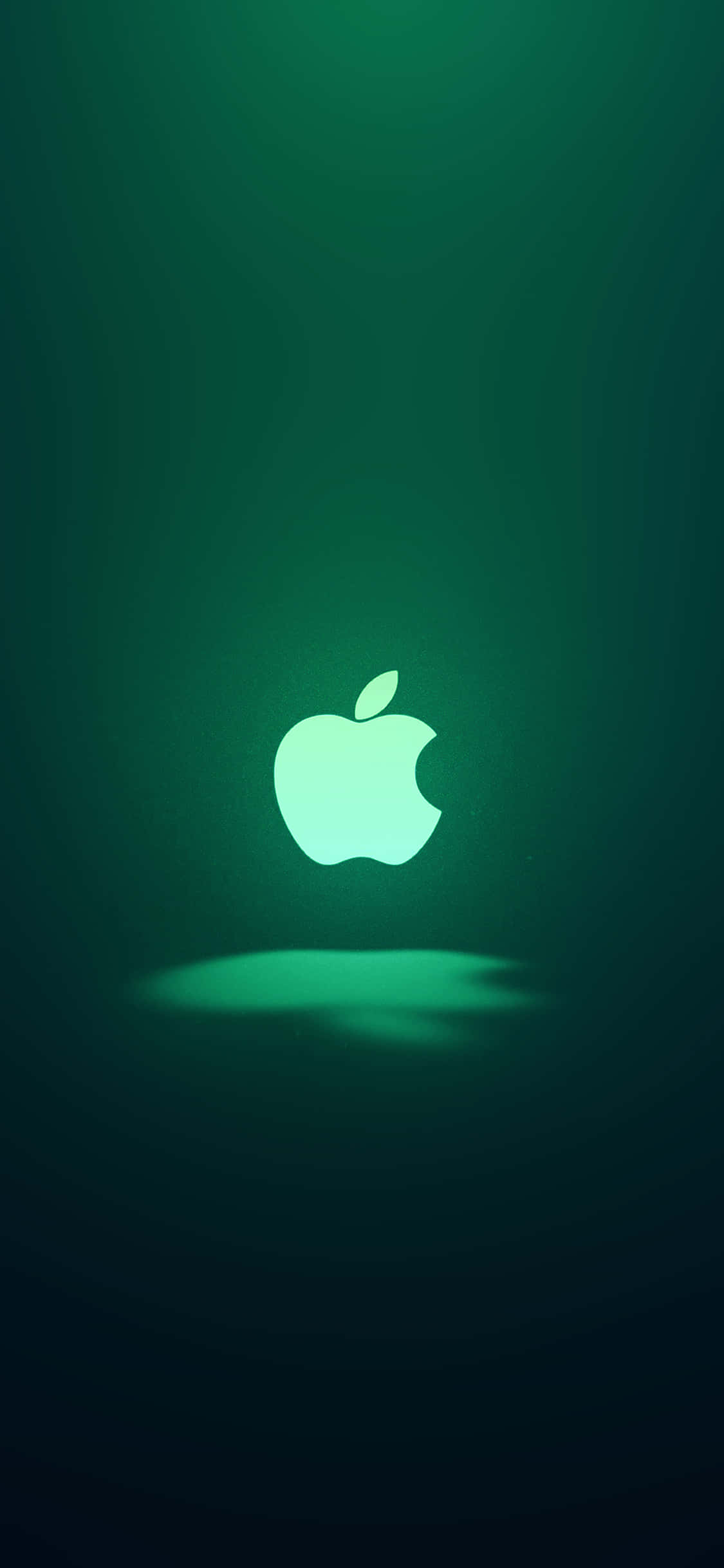 Знаковый зеленый логотип Apple iPhone 11 Шпалери