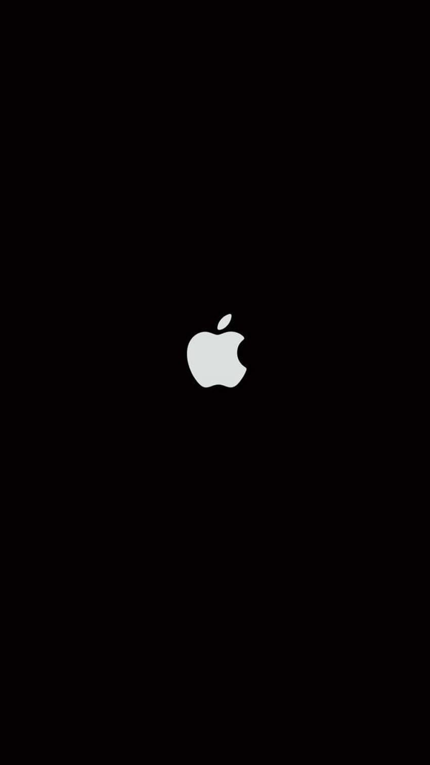 Чорний логотип Apple для iPhone Шпалери