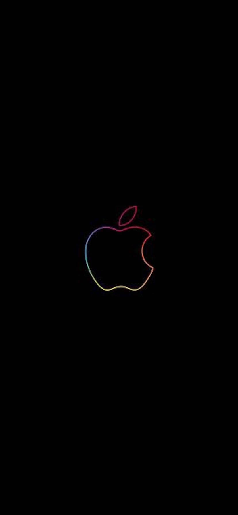 Apple iPhone XR с яркими радужными краями Шпалери