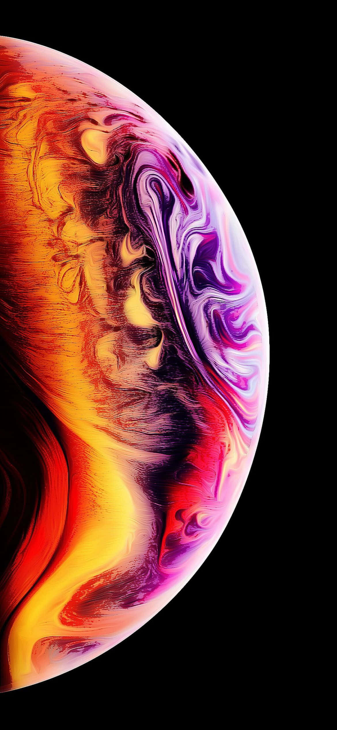 абстрактное изображение красочного Apple iPhone XS Шпалери