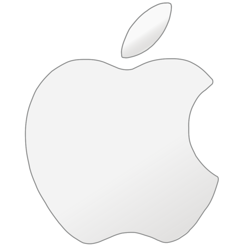Серебристый логотип Apple на бирюзовом фоне Шпалери