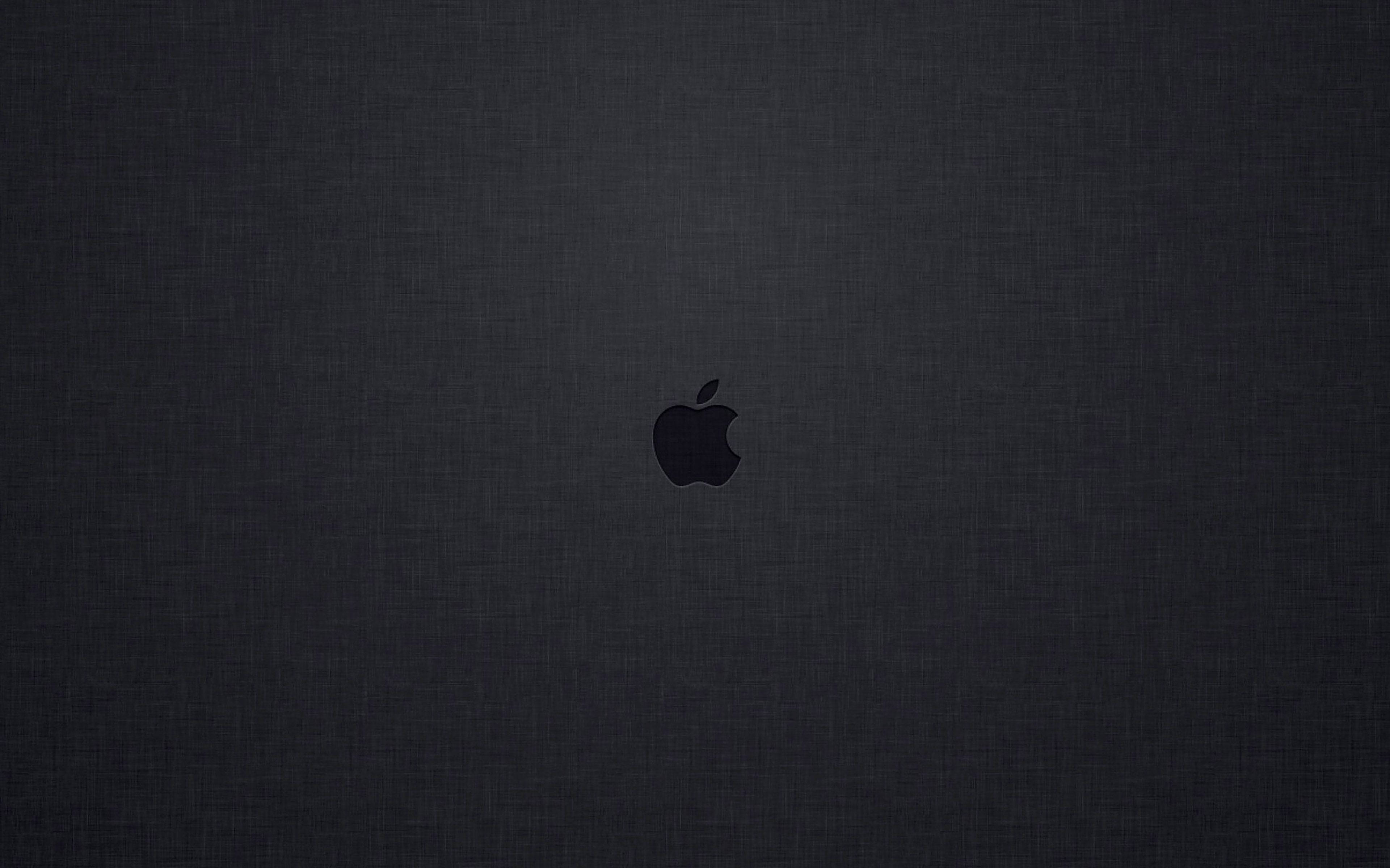 Маленький чорний логотип Apple Mac Шпалери