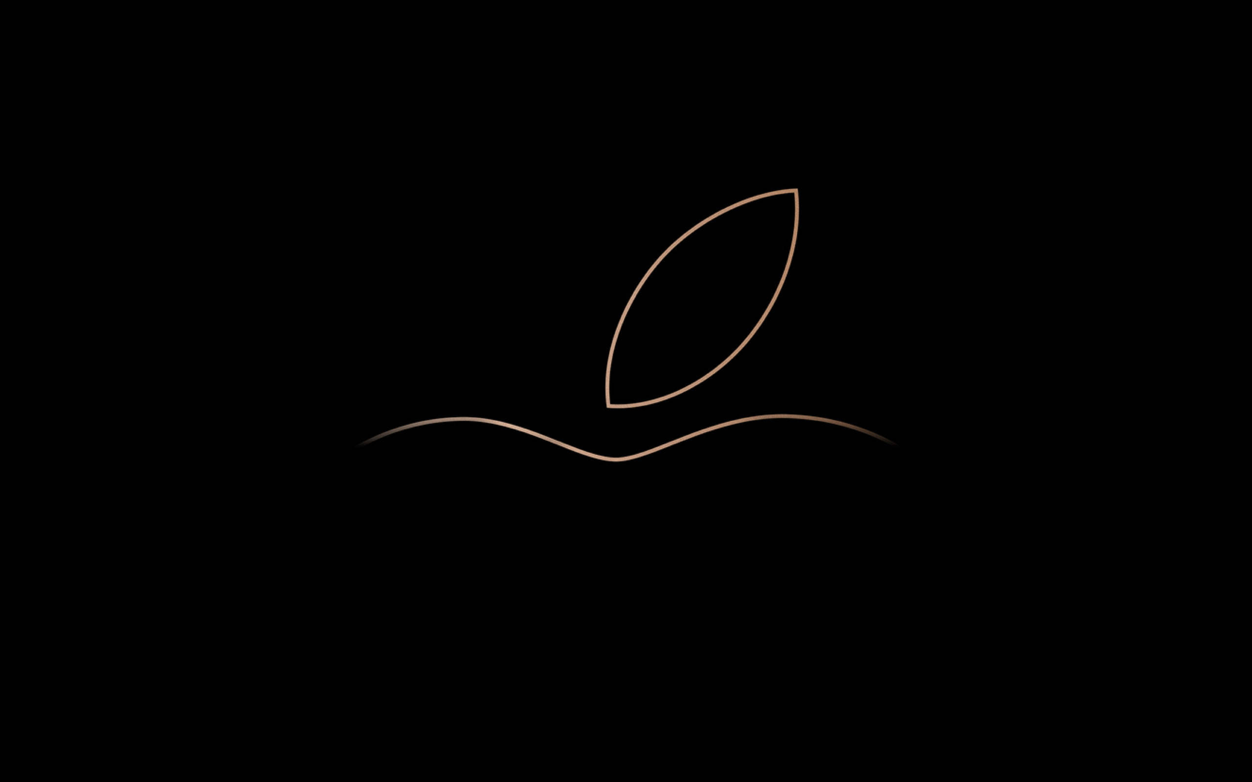 Контур логотипа Apple Macbook Air Шпалери