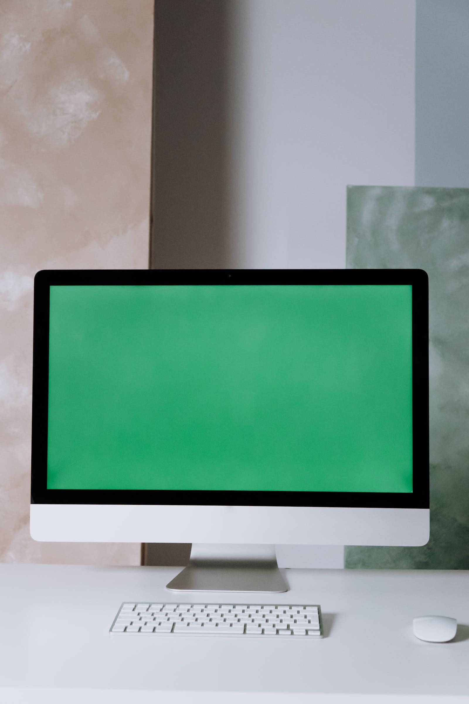 Монітор Apple PC із зеленим екраном Шпалери