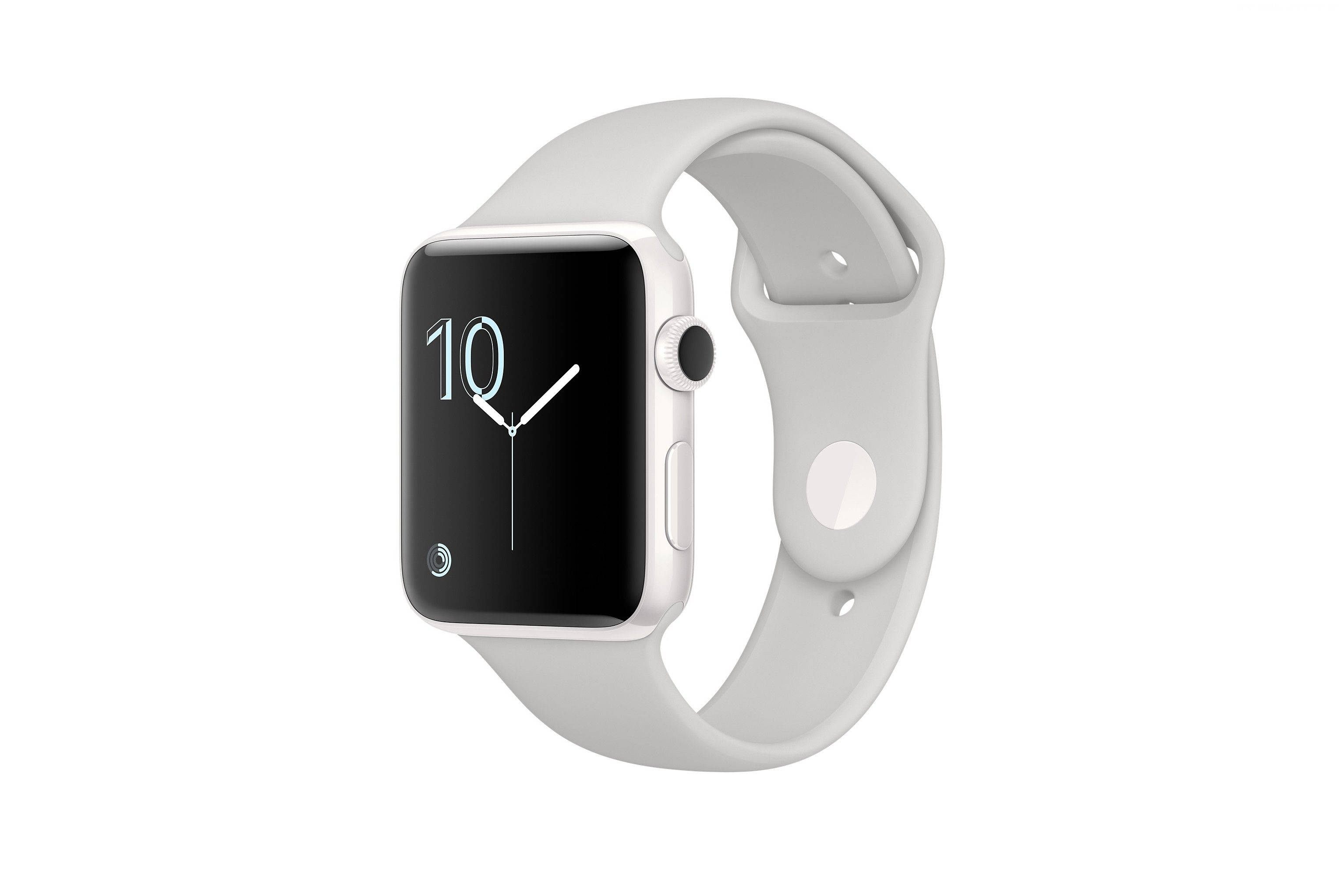 Apple Watch с чистым белым безелем Шпалери