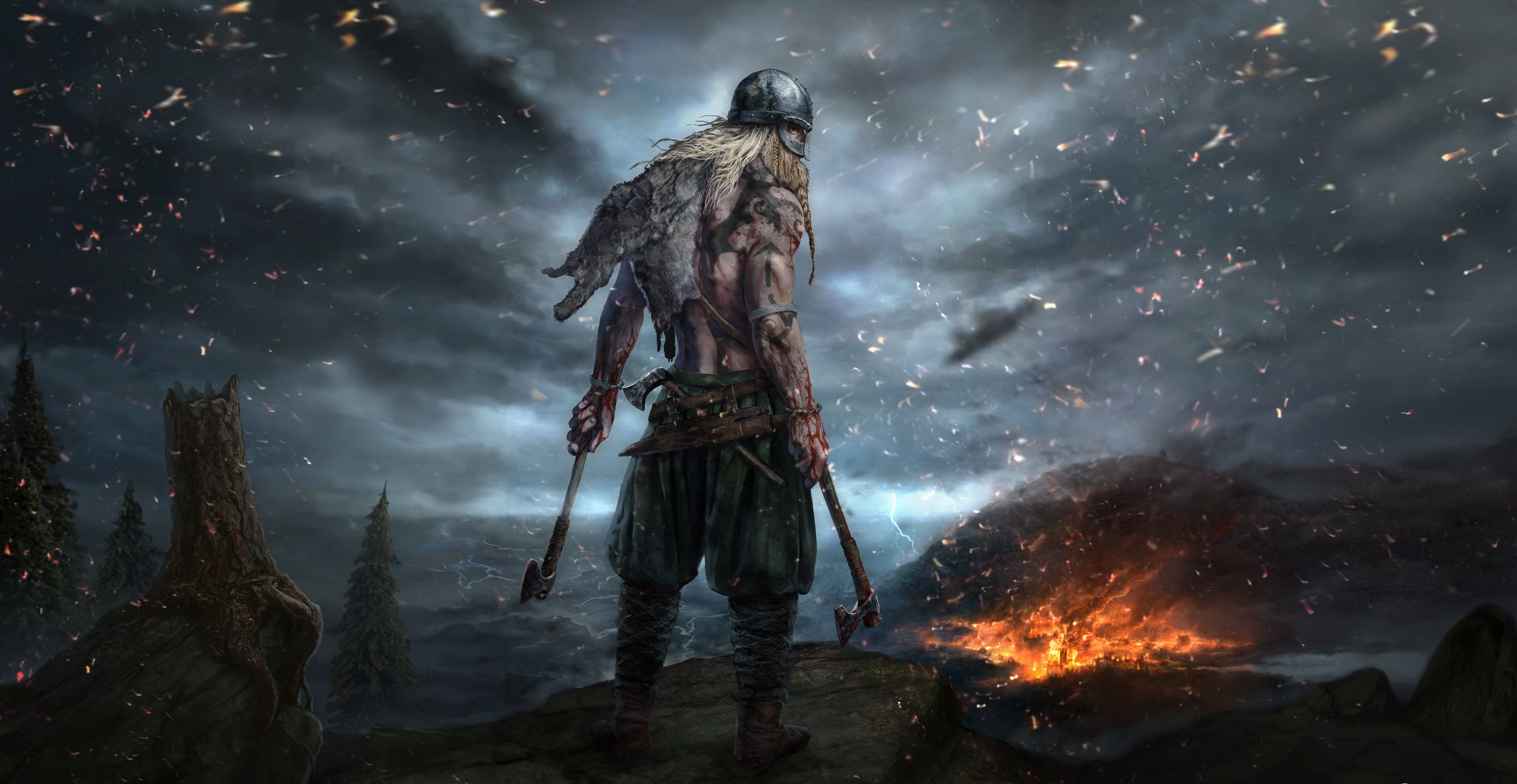 Assassin’s Creed: Valhalla 8K Ігровий Шпалери