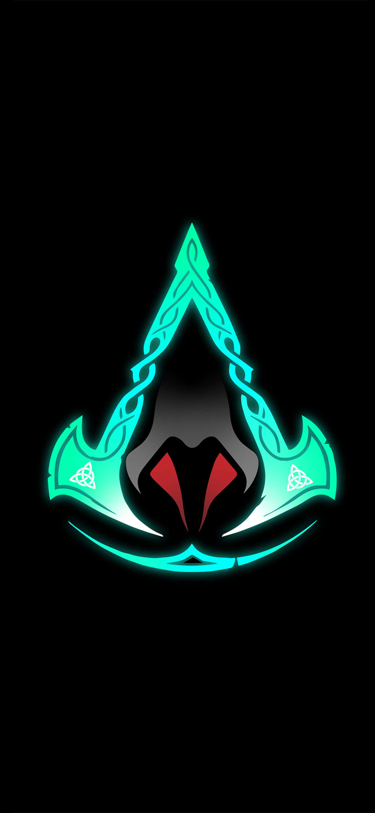 Логотип Assassin's Creed — фон для iPhone XS Max Assassin's Creed Valhalla Шпалери